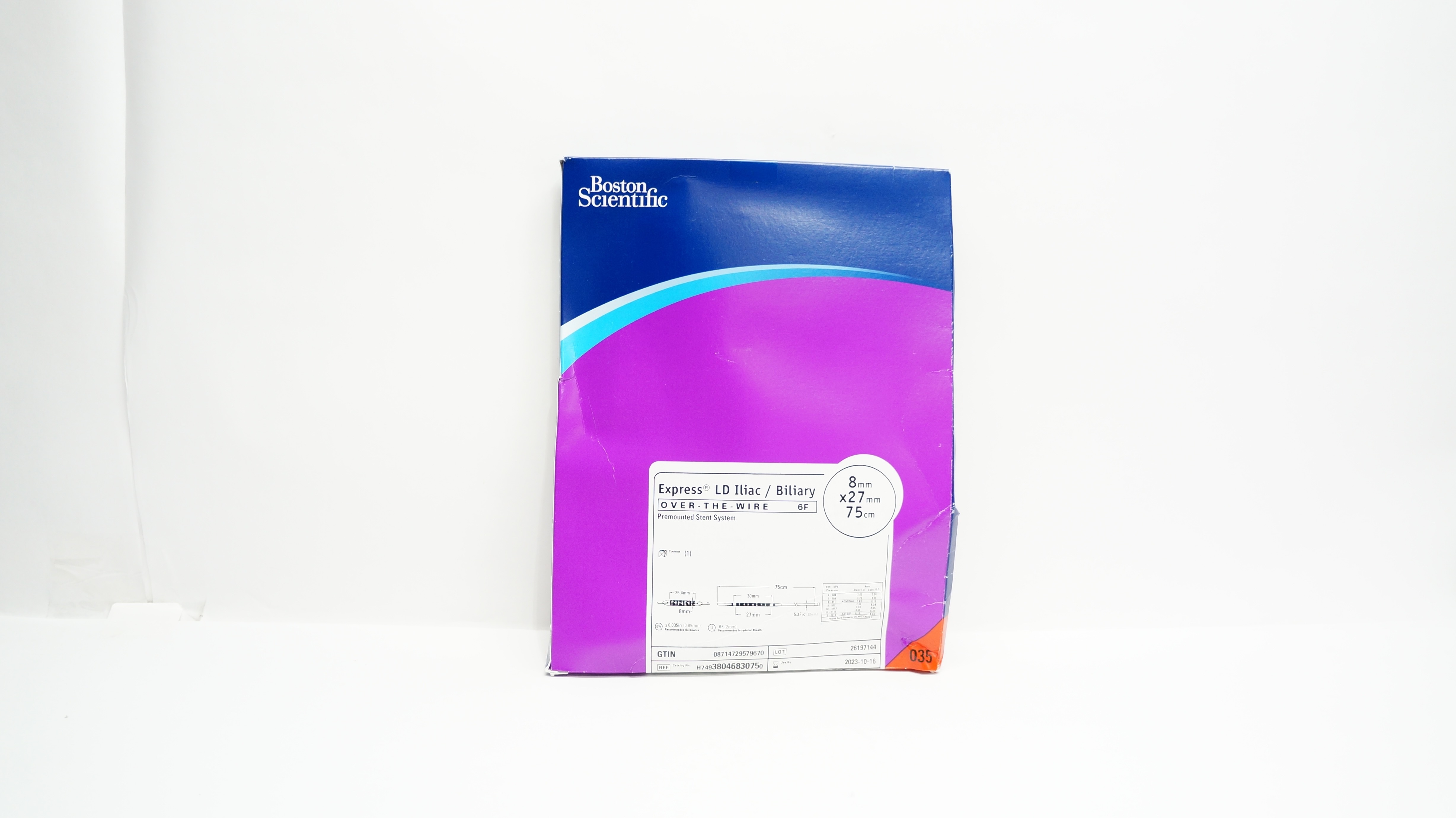 Boston Scientific H74938046830750 Over-The-Wire 6FT Premounted Stent (x)