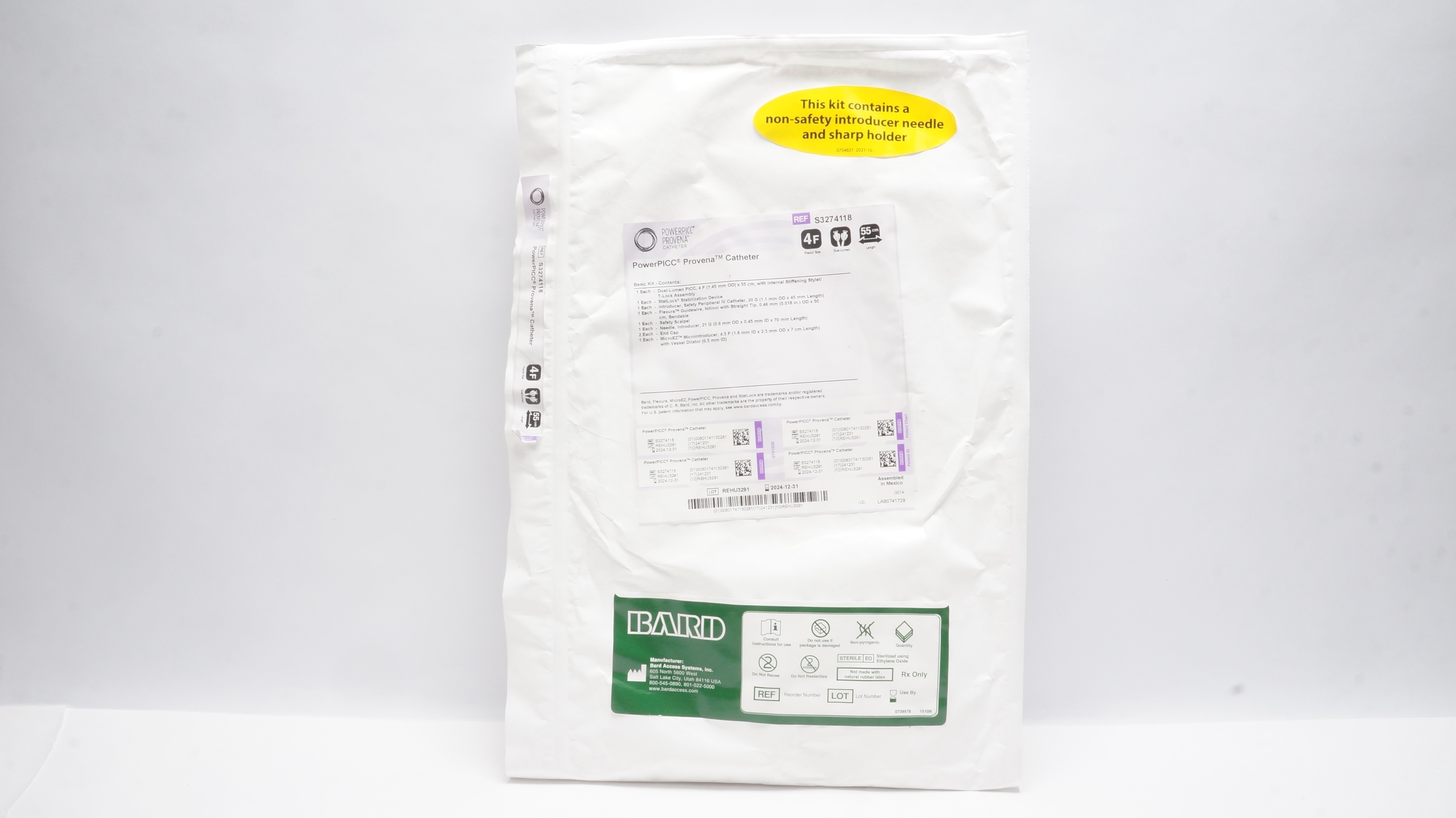 Bard S3274118 PowerPICC Provena Cath. 4F x 55cm (x)