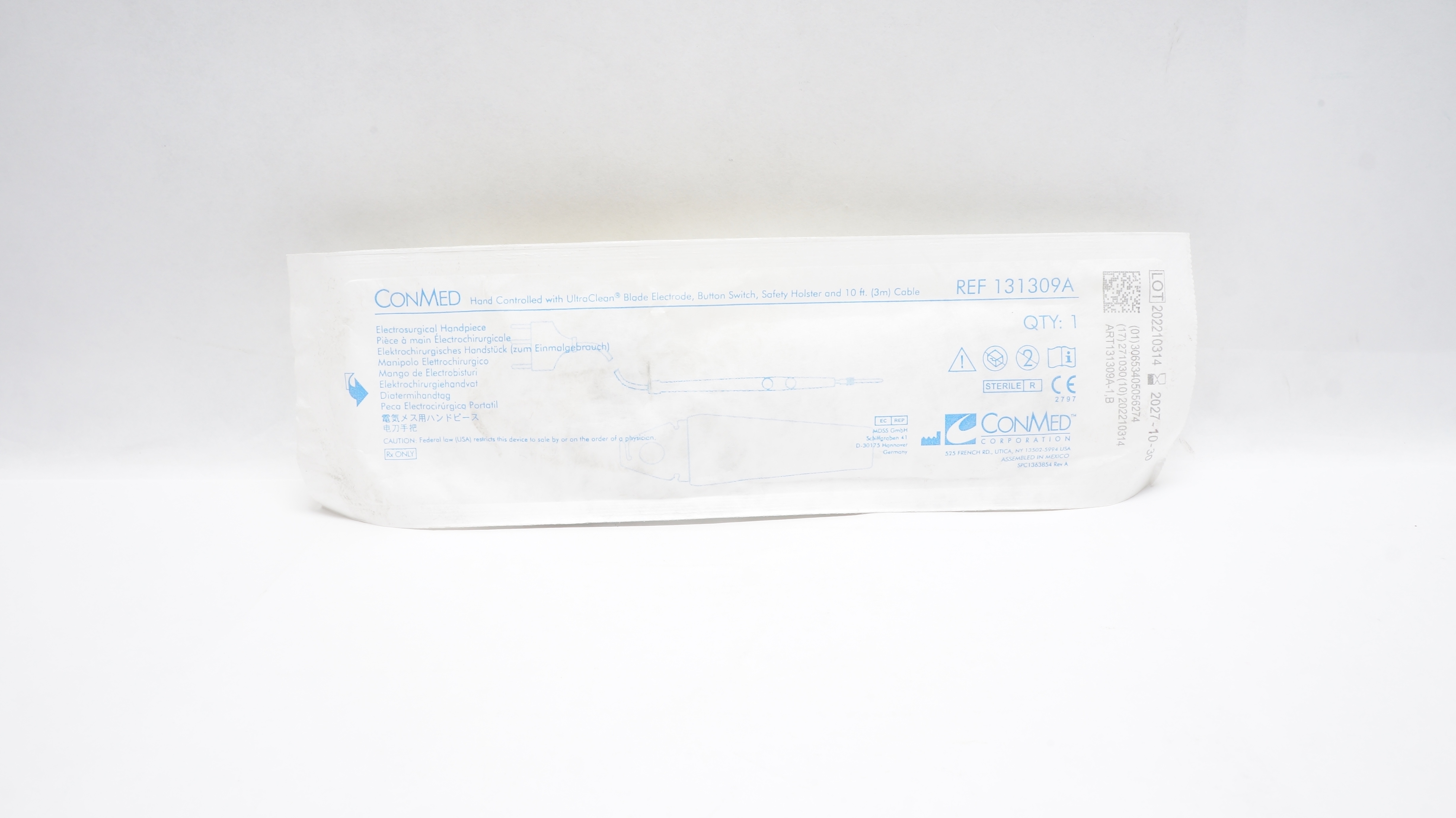 ConMed 131309A Electrosurgical Handpiece