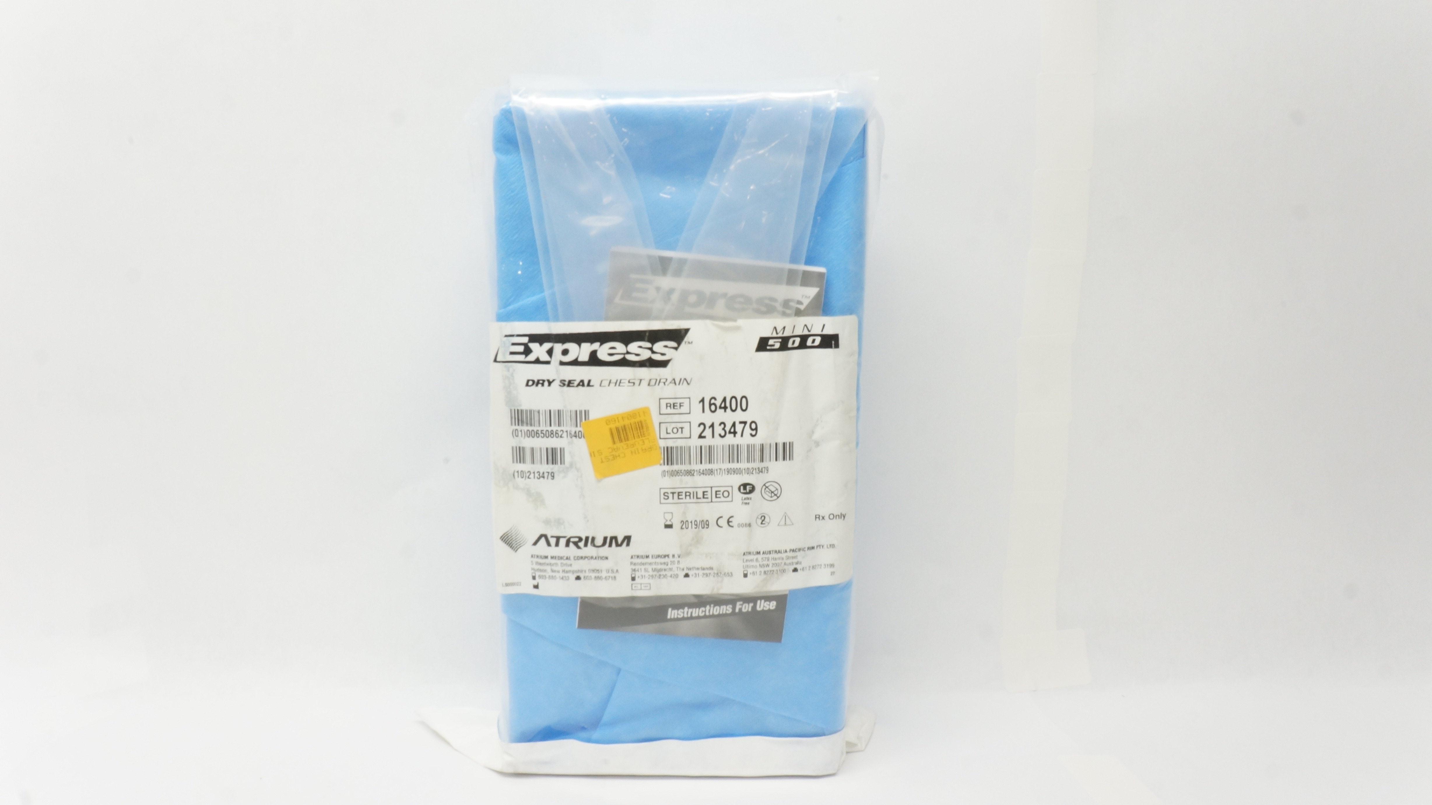 Atrium 16400 Express Dry Seal Chest Drain Mini 500 (x)