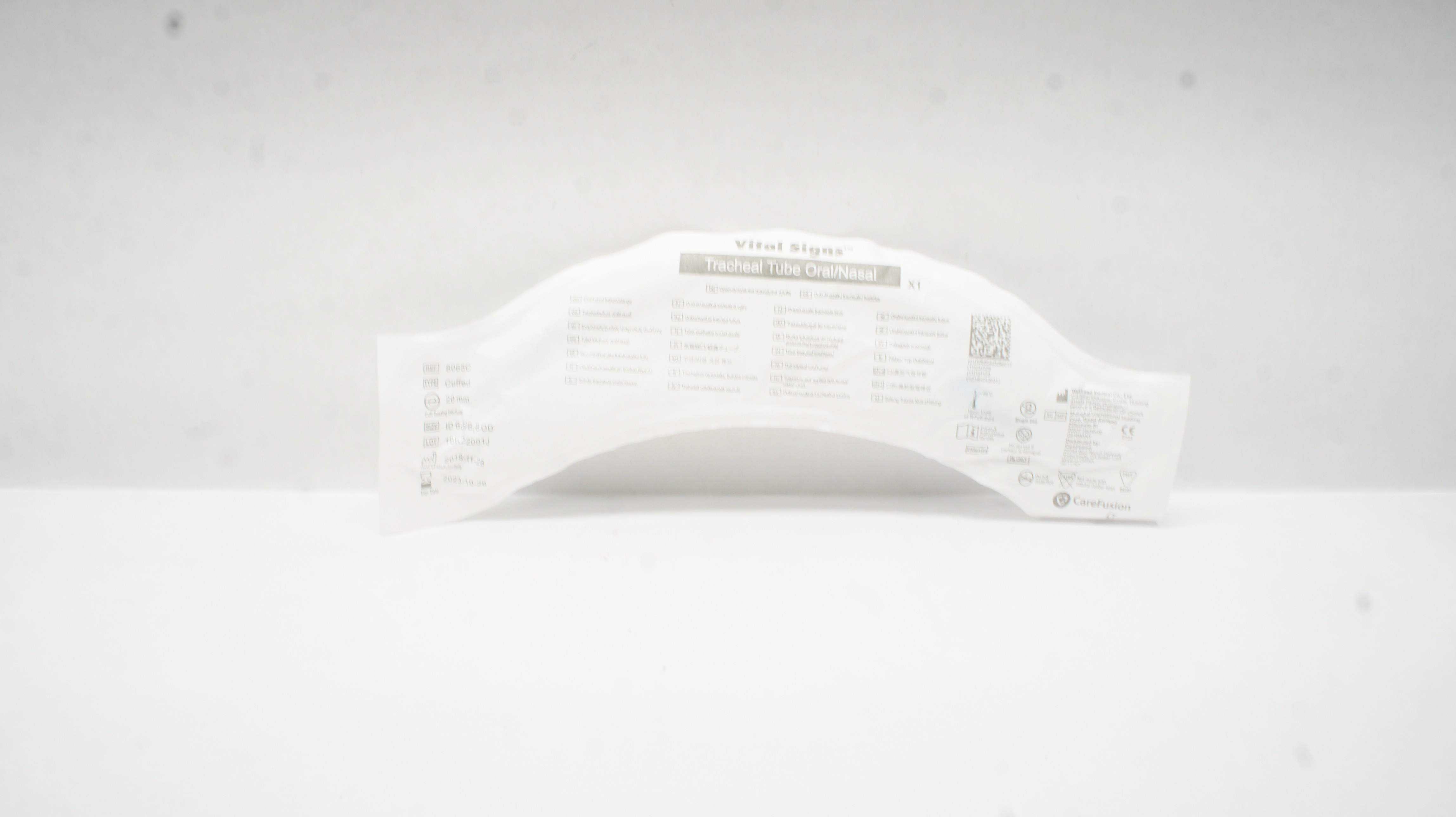 CareFusion 8065C Tracheal Tube Oral/Nasal Cuffed 6.5ID x 8.8OD x 20mm (x)