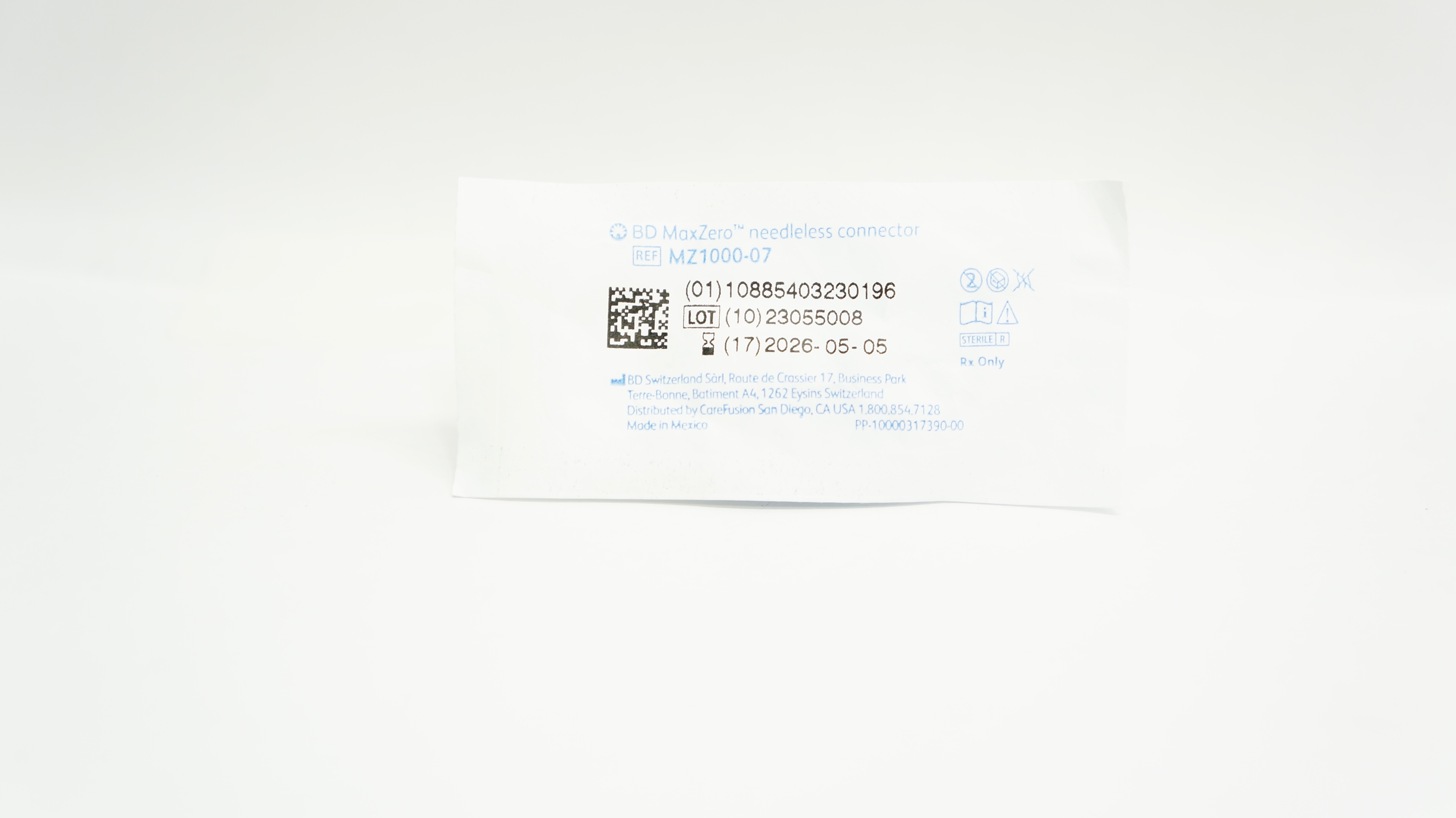 BD MZ1000-07 MaxZero Ndleless Connector