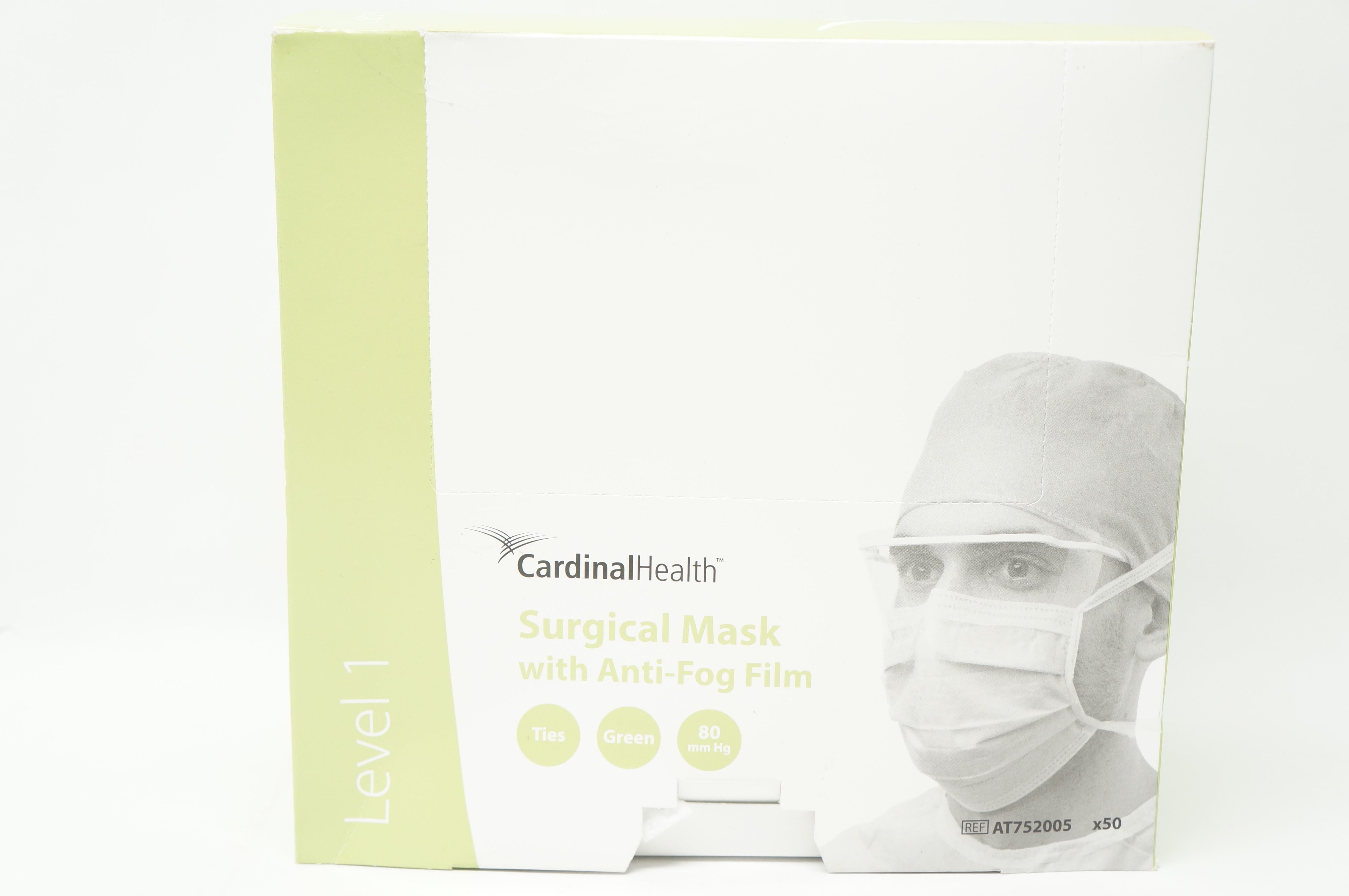 Cardinal Health AT752005 Surgical Mask with Anti-Fog Film - Box of 50