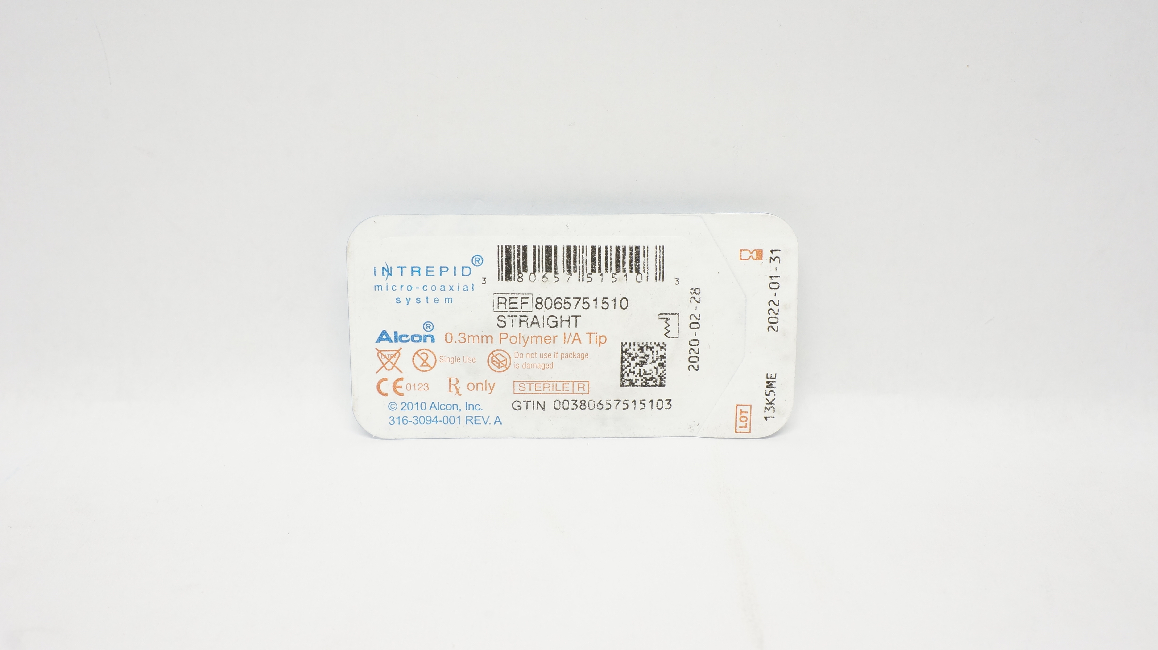 Alcon Intrepid Alcon 8065751510 Intrepid Micro-codxial System Polymer I/A Tip 0.3mm (x)