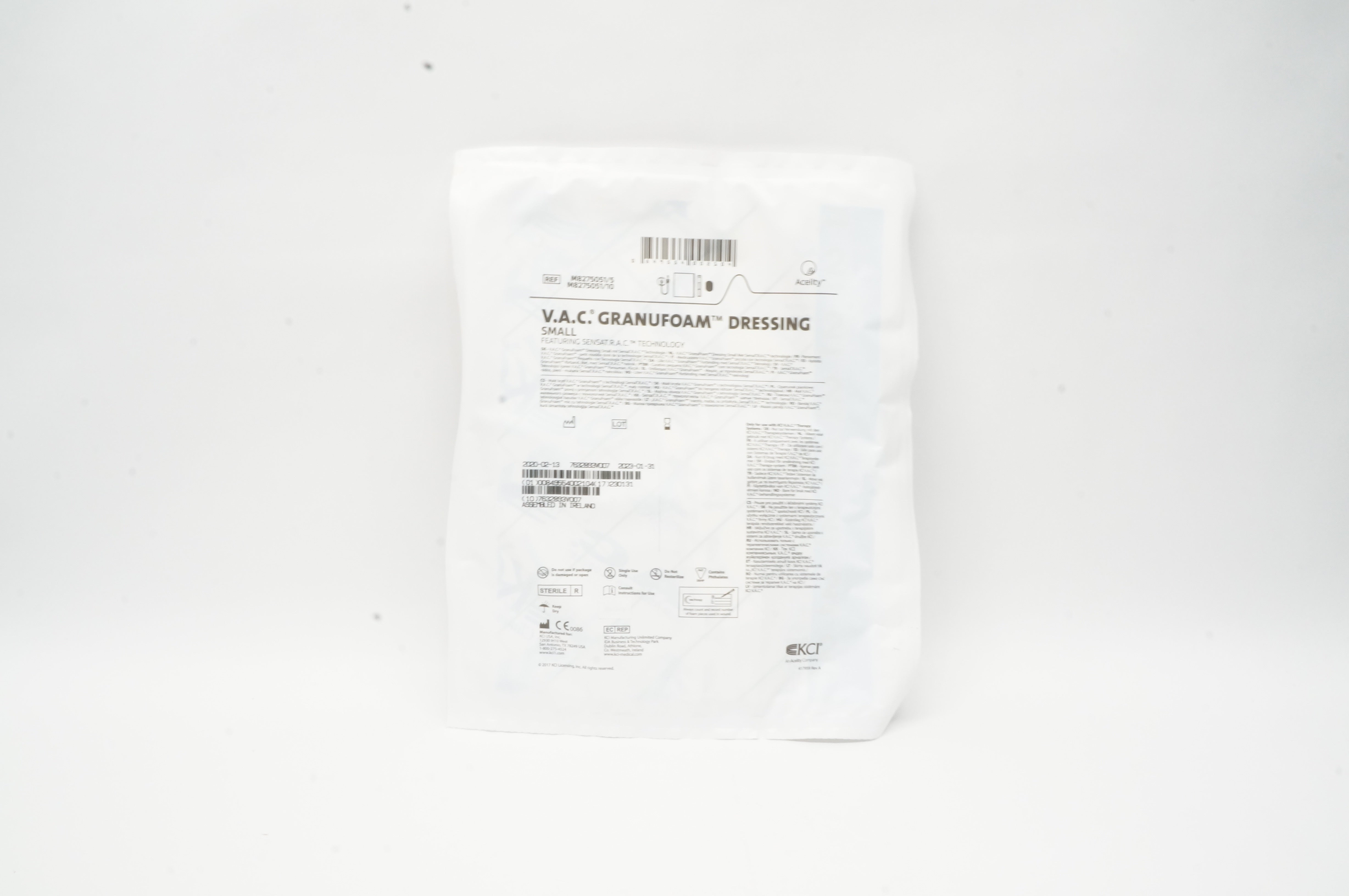 KCI Medical M8275051/5 VAC Granufoam Dressing, Small
