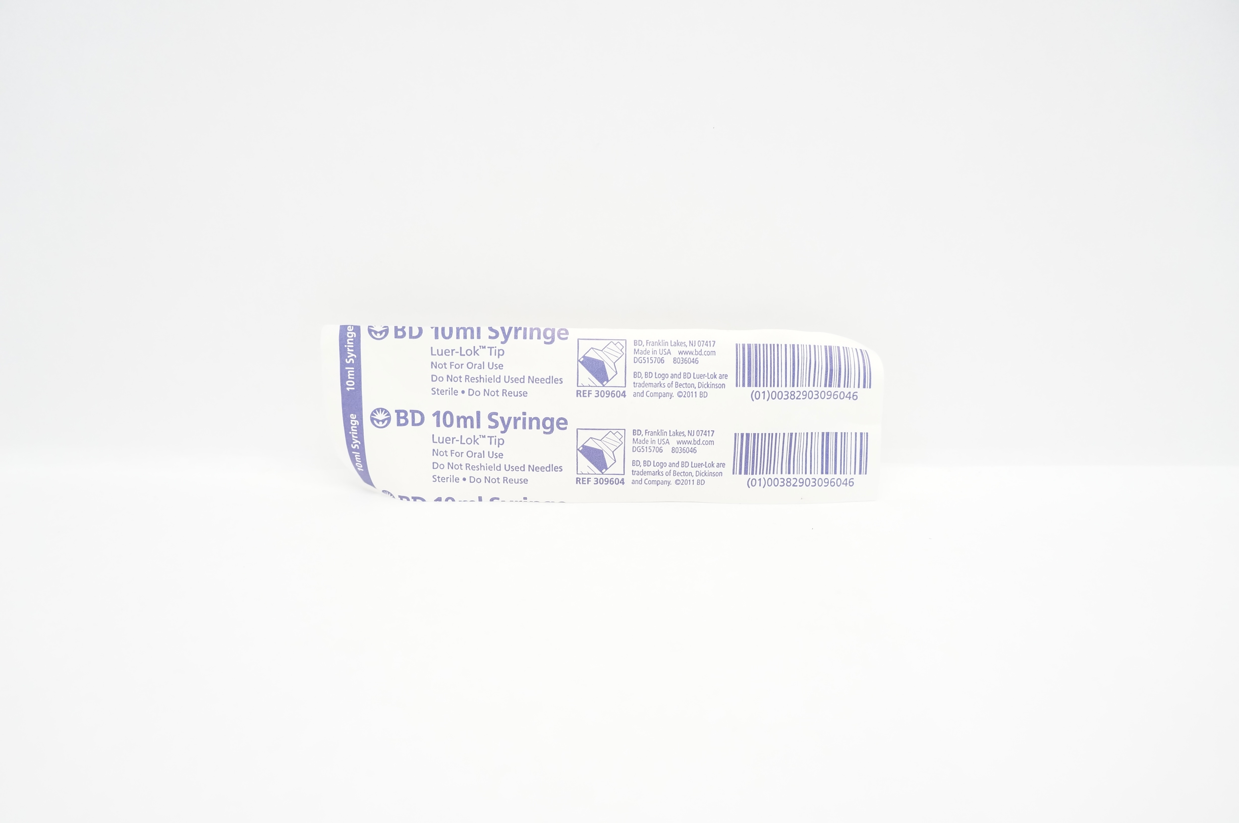 BD 309604 Luer-Lok Tip Syringe 10ml (x)