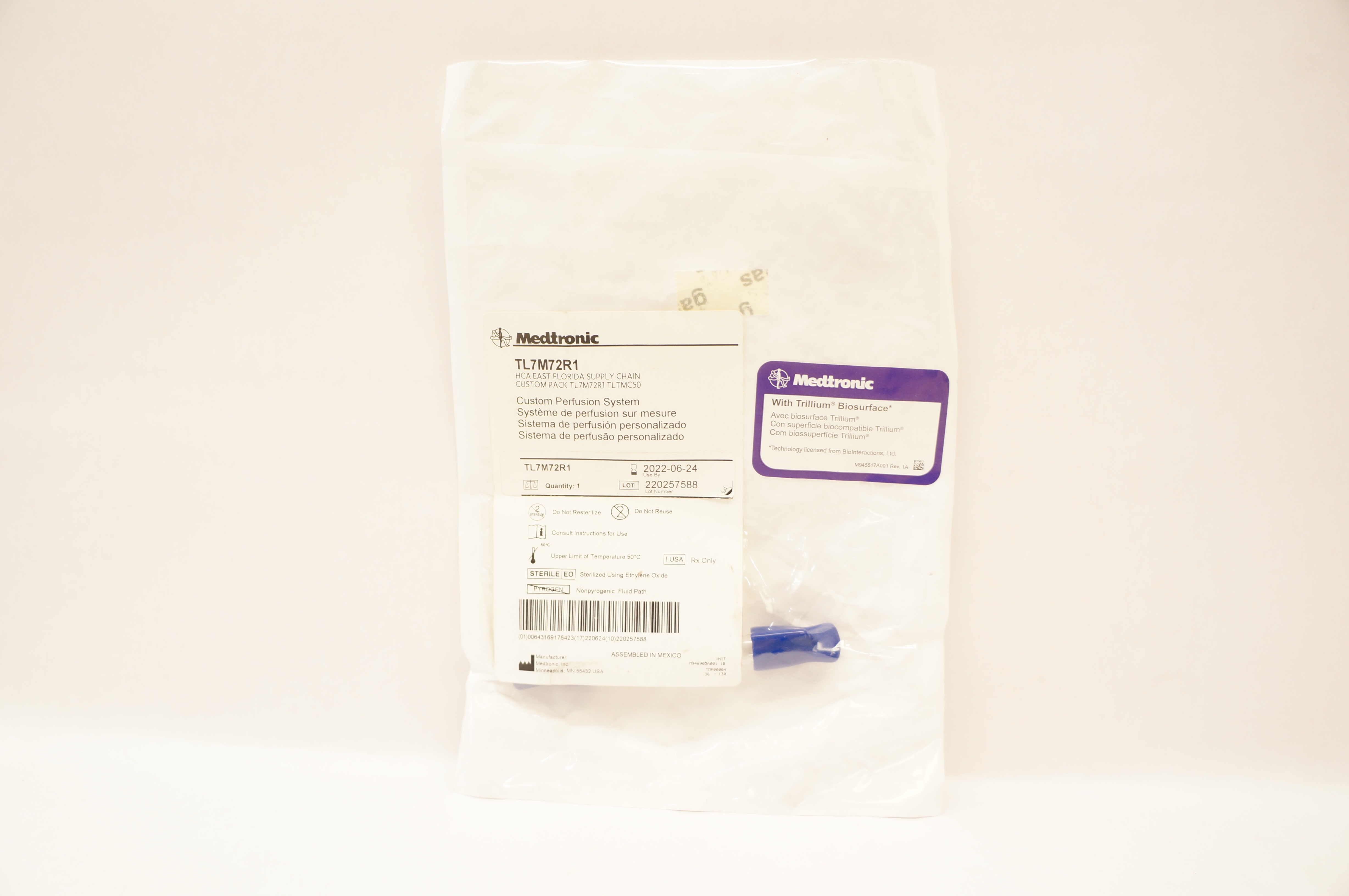 Medtronic TL7M72R1 Custom Perfusion System (x)