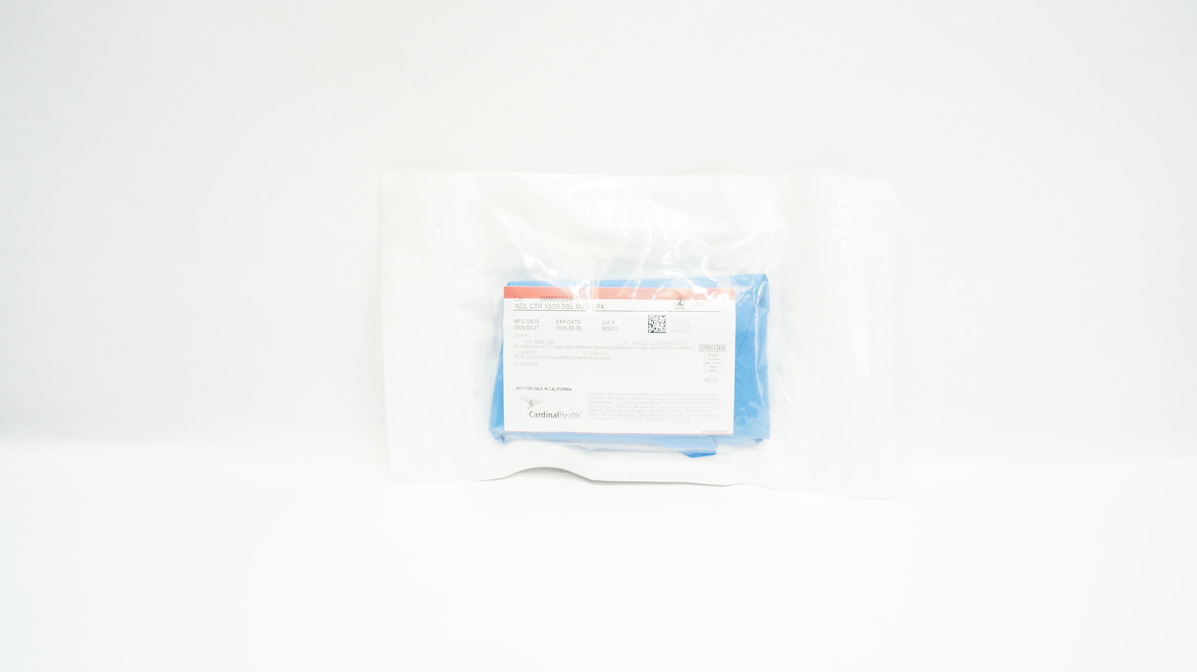 Cardinal Health 3MM20SSA NDL CTR 10/20 DBL Mags PK