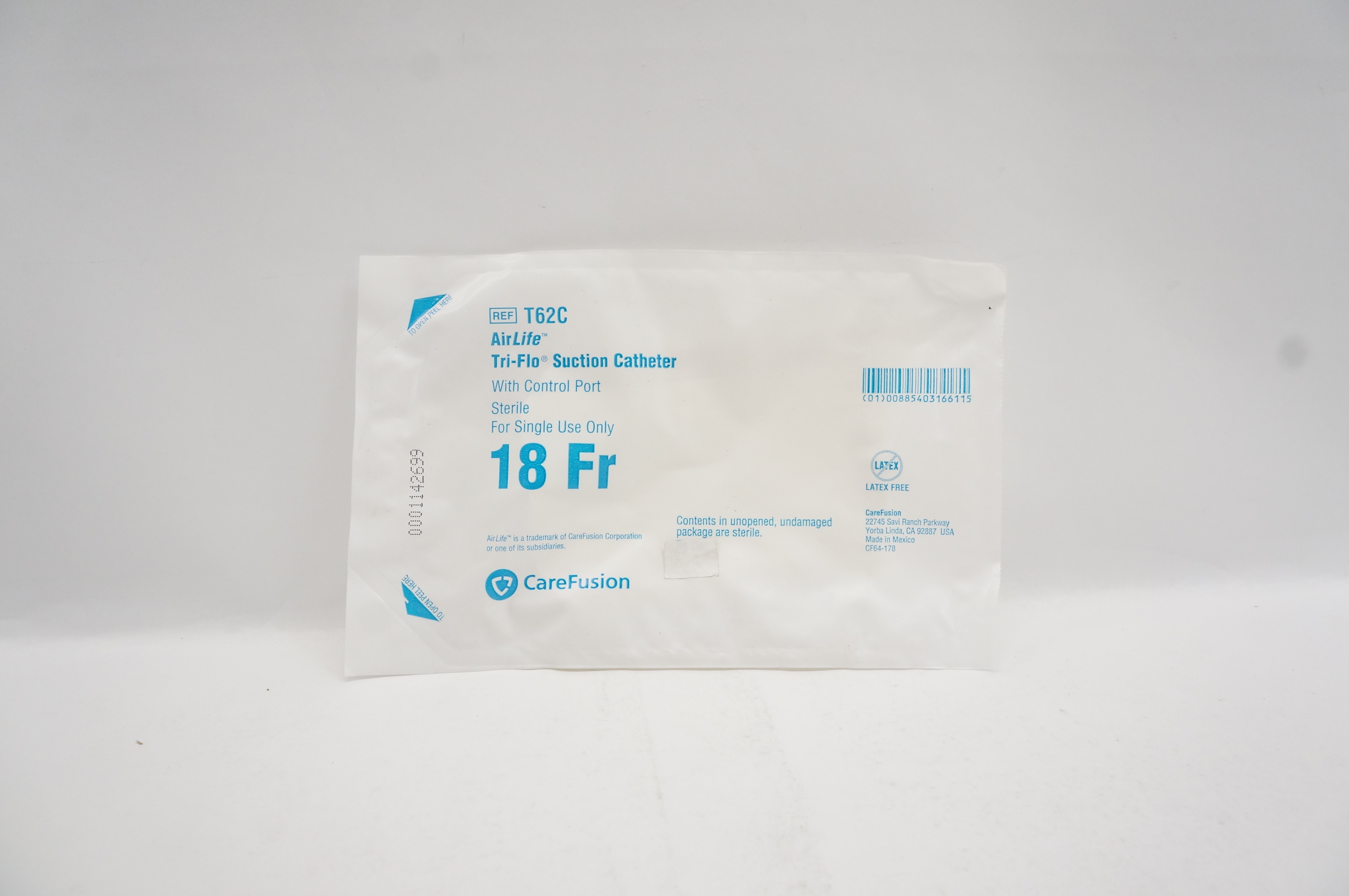 CareFusion T62C AirLife TriFlo Suction Cath. 18Fr