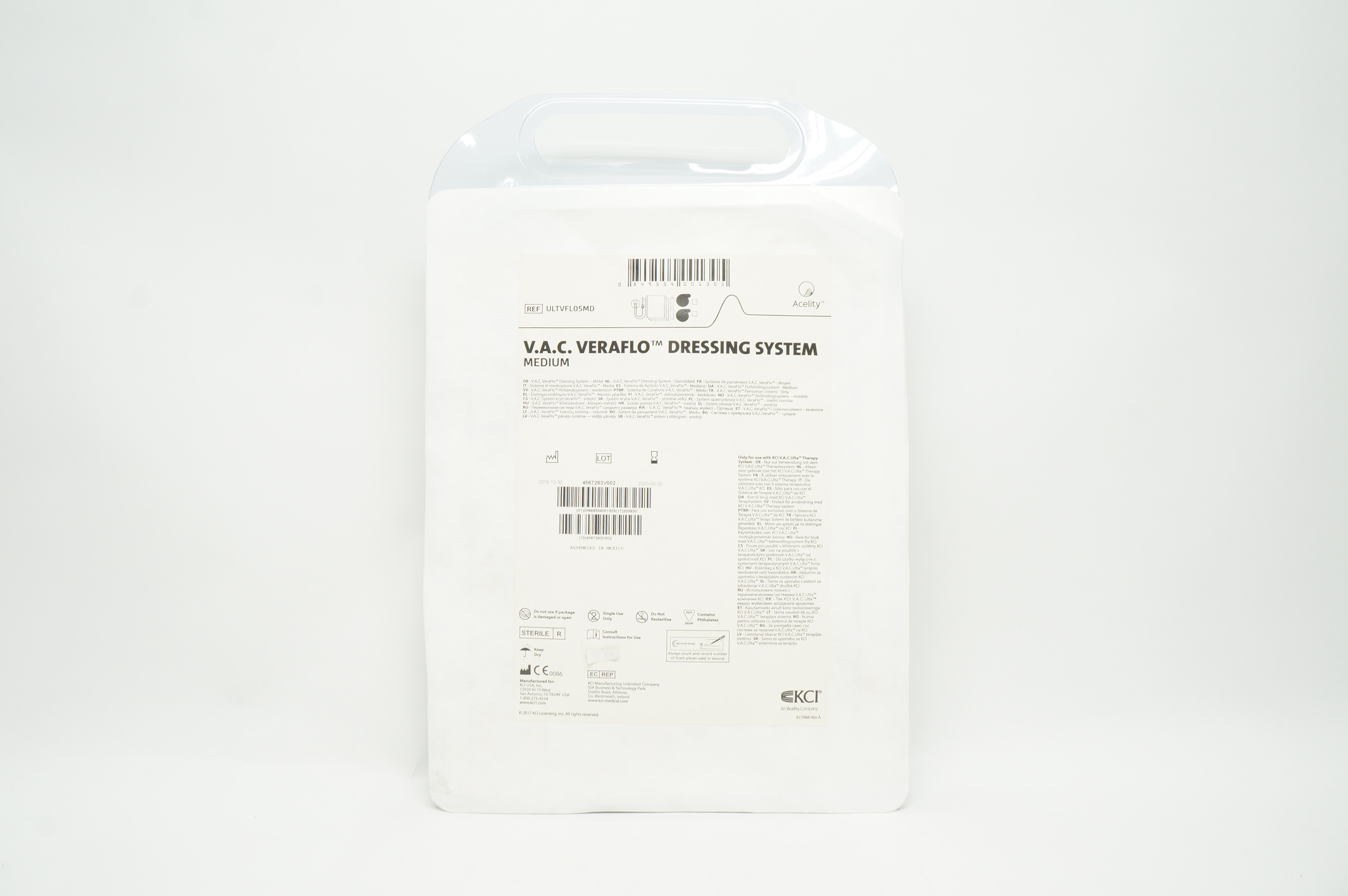 KCI ULTVFL05MD Acelity V.A.C. Veraflo Dressing System, Medium (x)