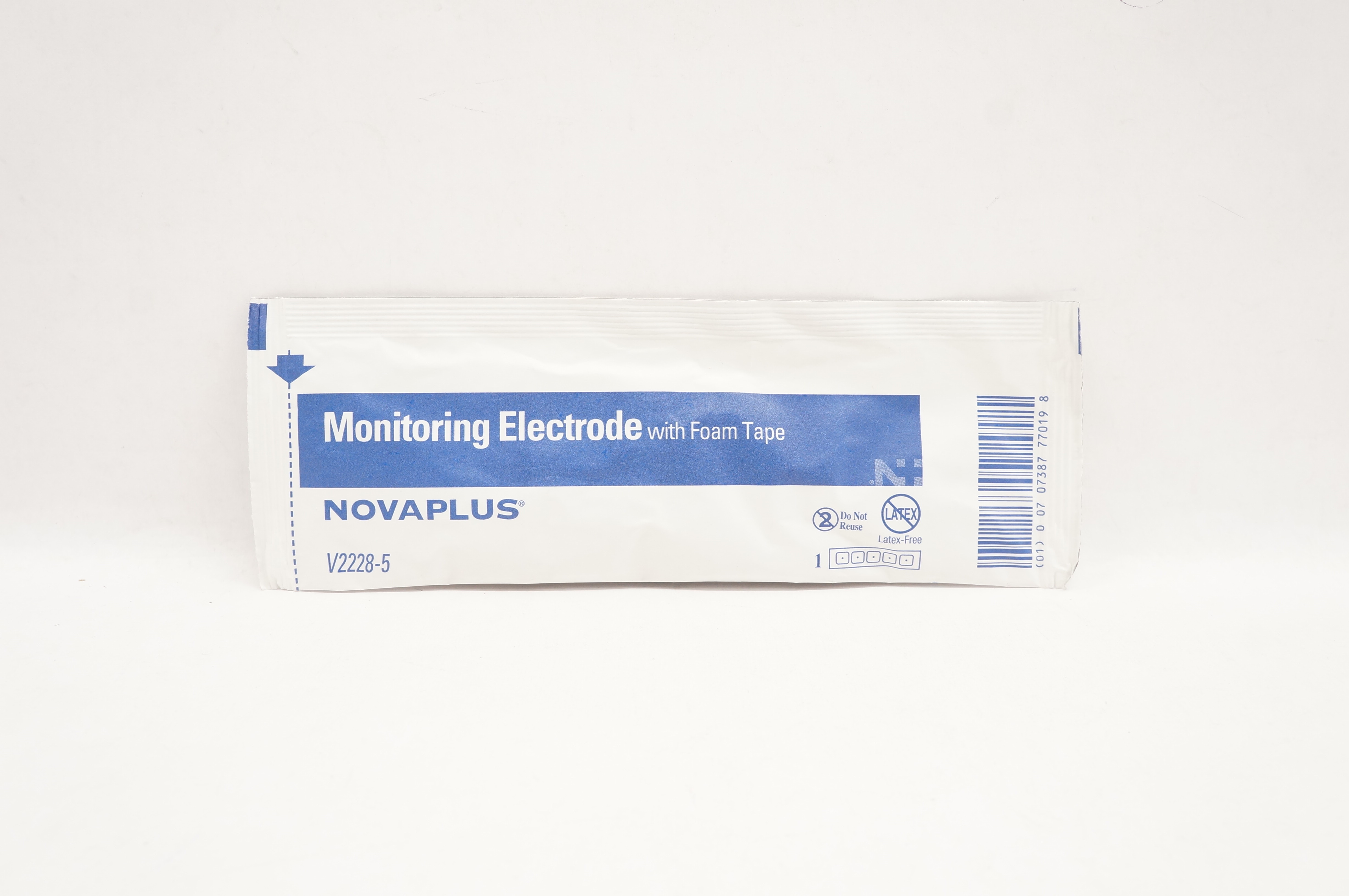 Novaplus V2228-5 Monitoring Electrode with Foam Tape