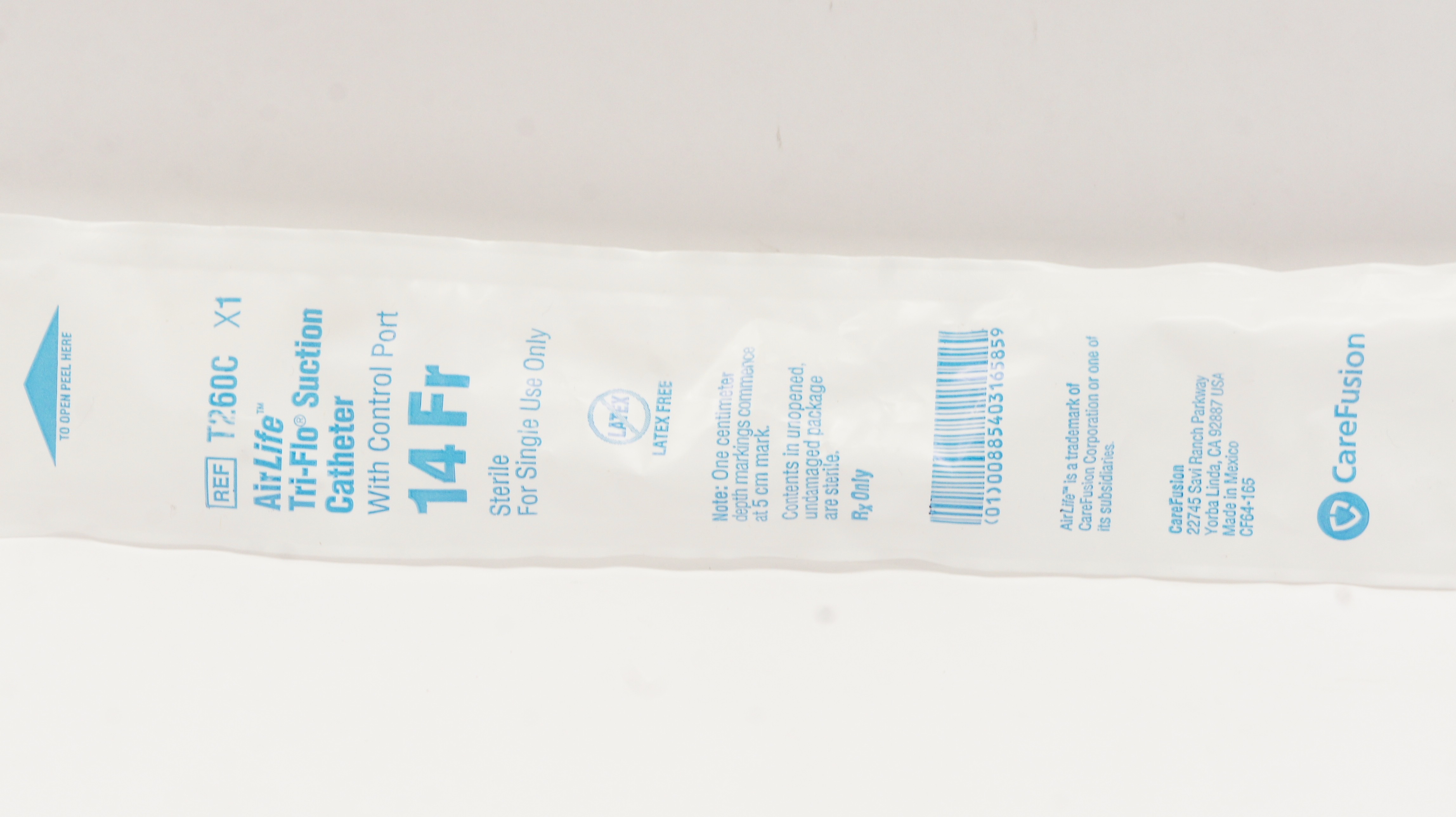 CareFusion T260C AirLife TriFlo Suction Cath. with Control Port 14Fr