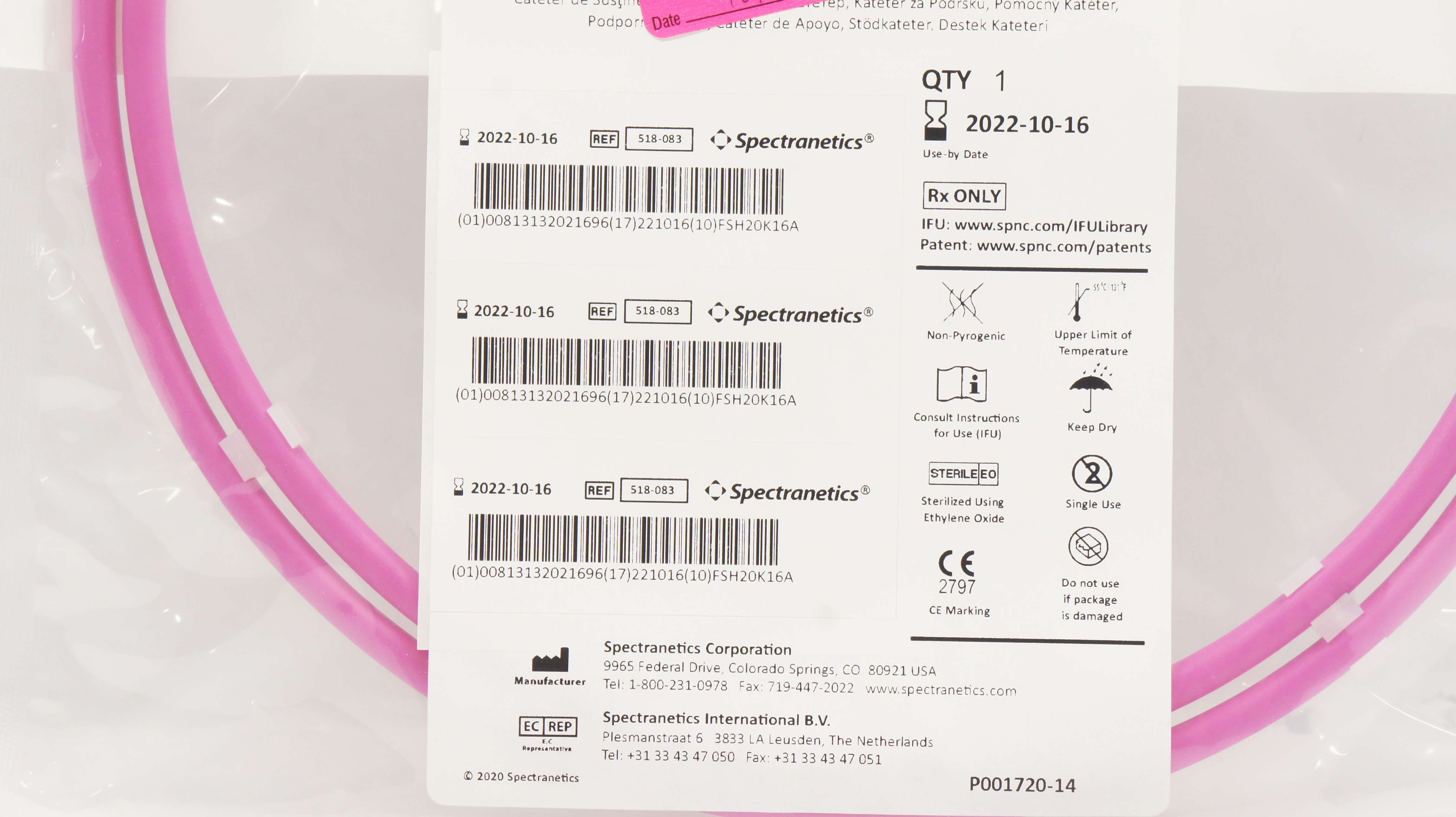 Spectranetics 518-083 Quick-Cross Select Support Catheter