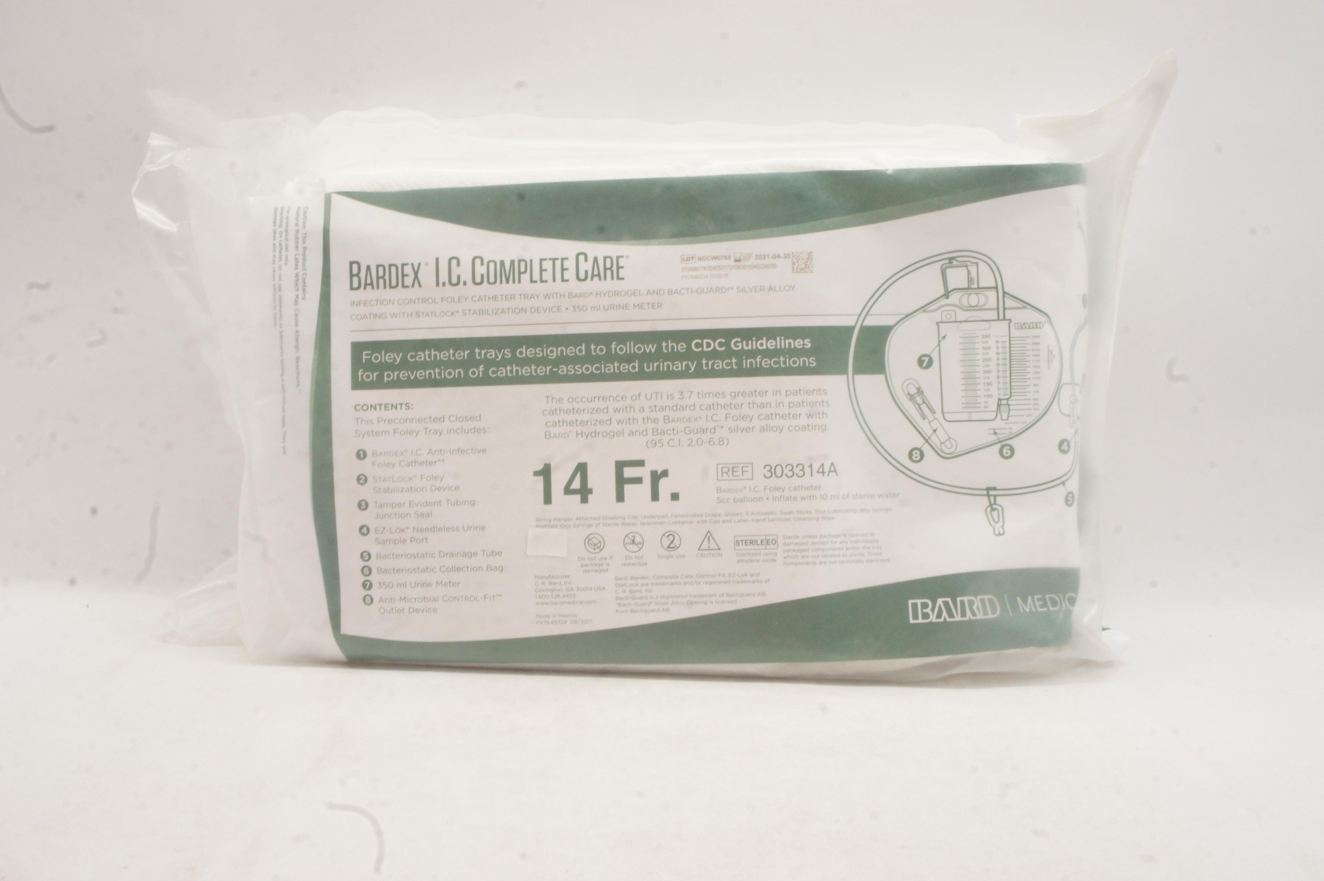 Bard 303314A Bardex I.C. Complete Care 14Fr (x)