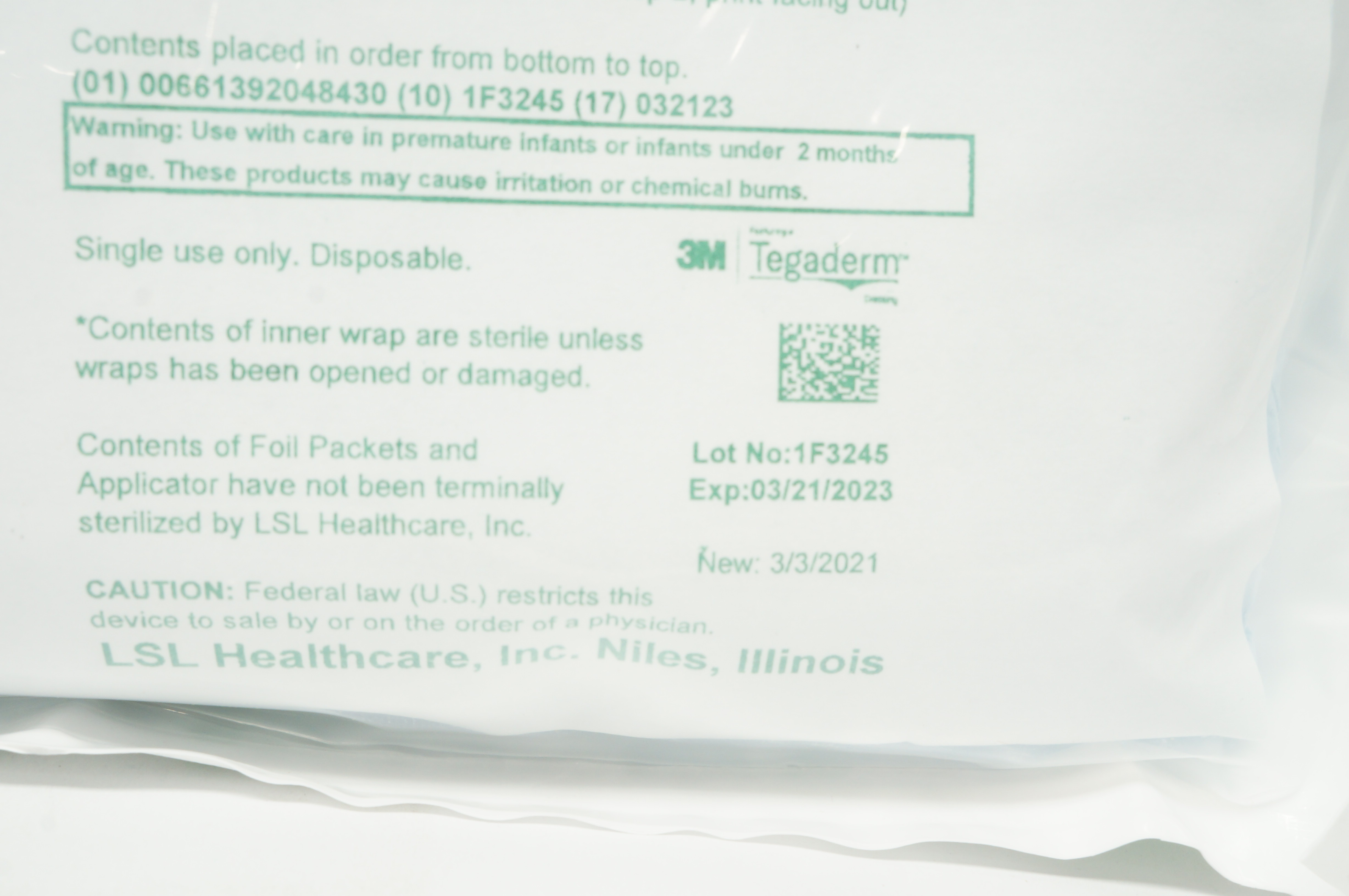 LSL Healthcare 2557BCP CVC/PICC Dressing Change Kit w