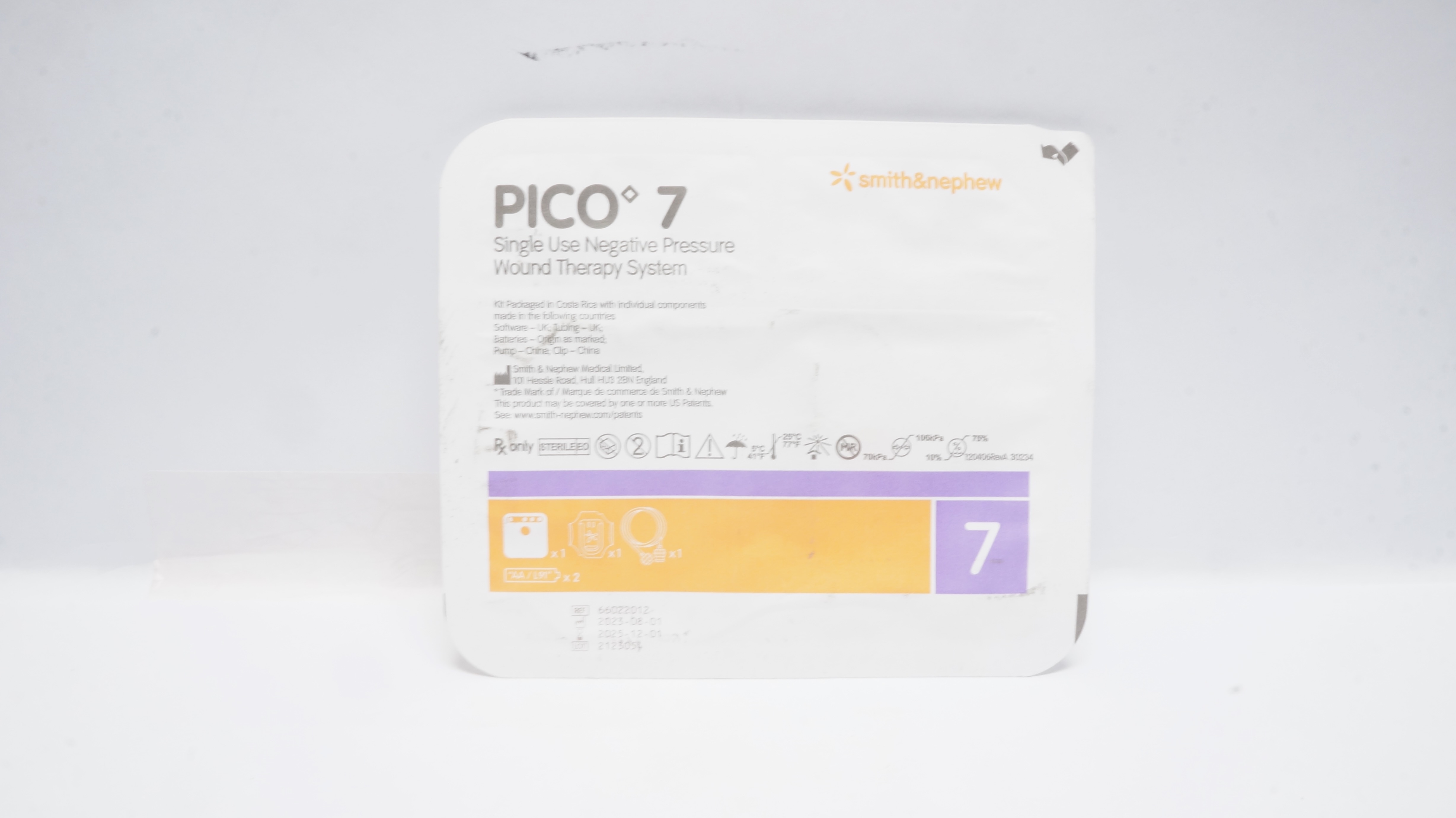Smith&Nephew 66022012 PICO 7 Single Use Negative Pressure Wound Therapy System