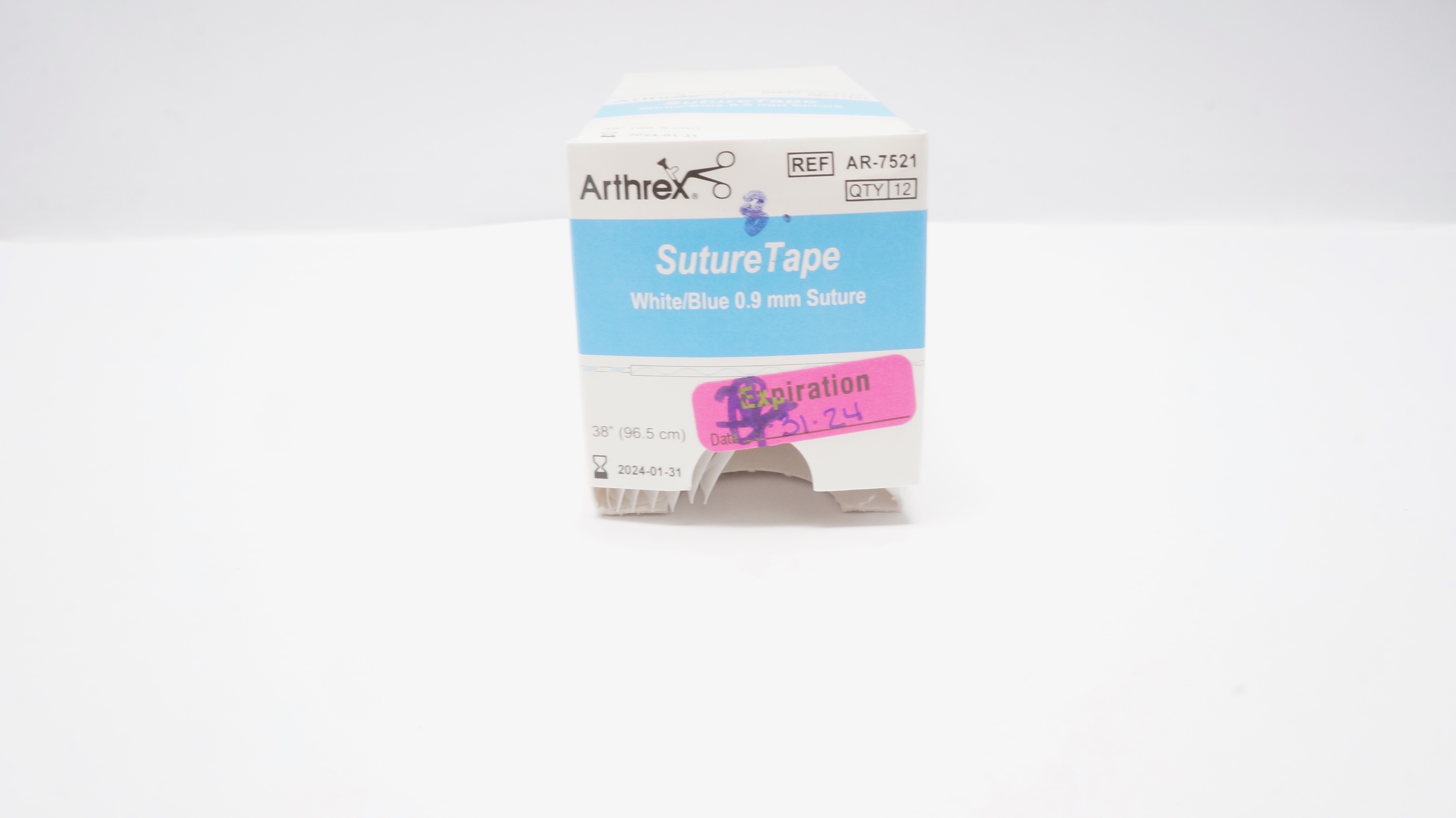 Arthrex AR-7521 Braided Polyblend Stre Tape 0.9mm, 38inch (x) - Box of 8