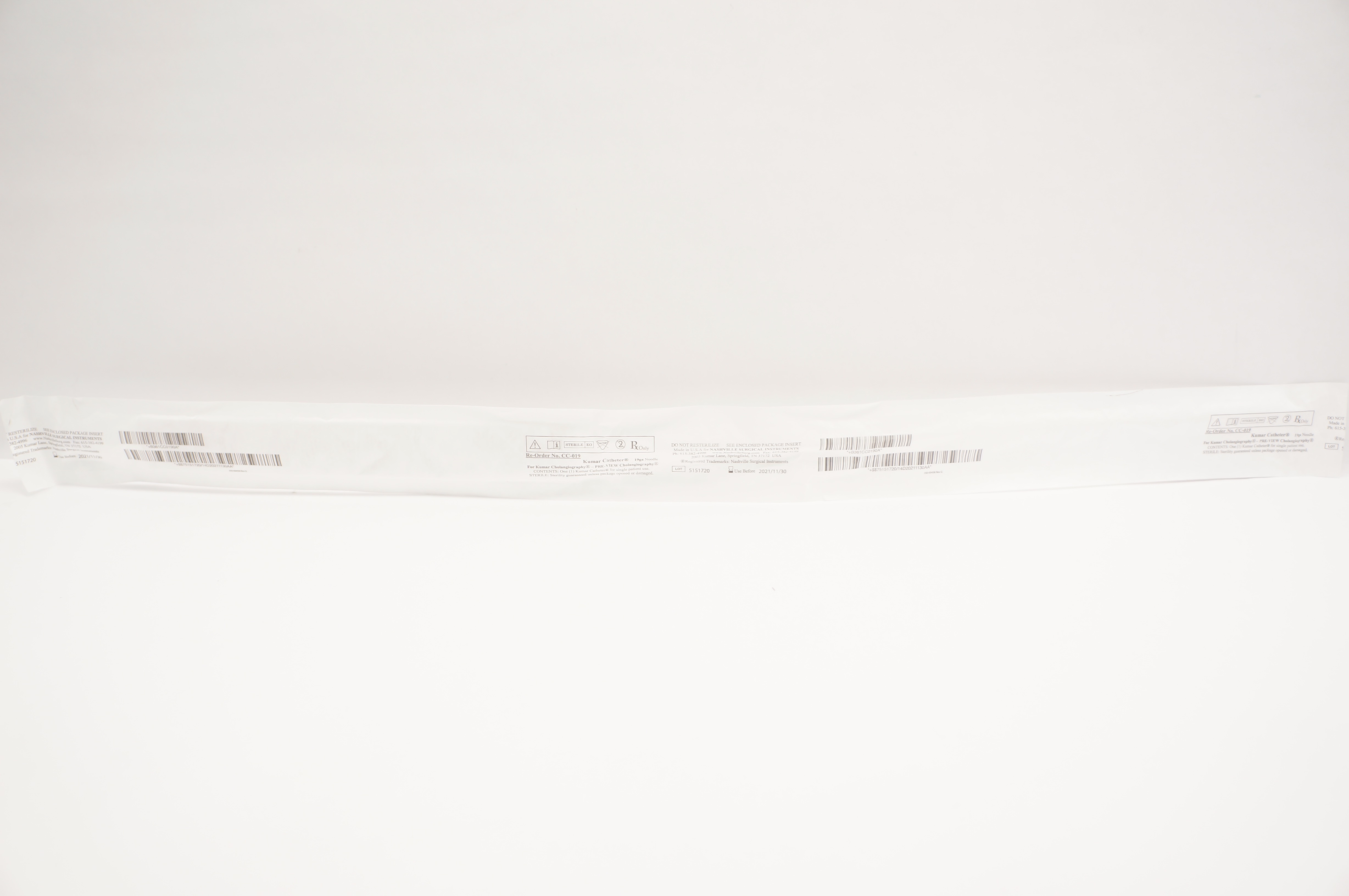 Nashville Surgical Instruments CC-019 Kumar Cath. 19ga Ndle (x)