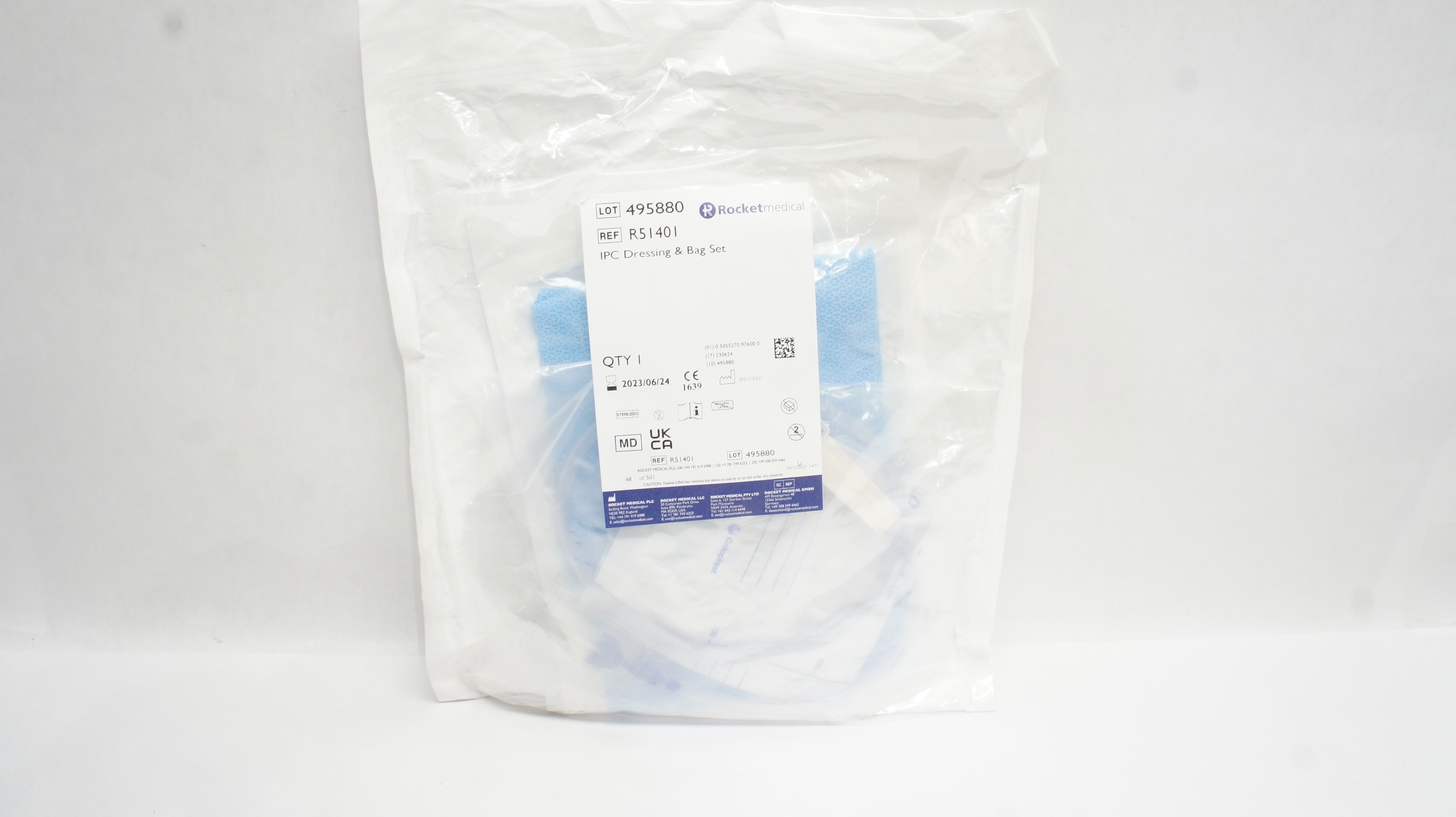Rocket Medical R51401 IPC Dressing & Bag Set (x)