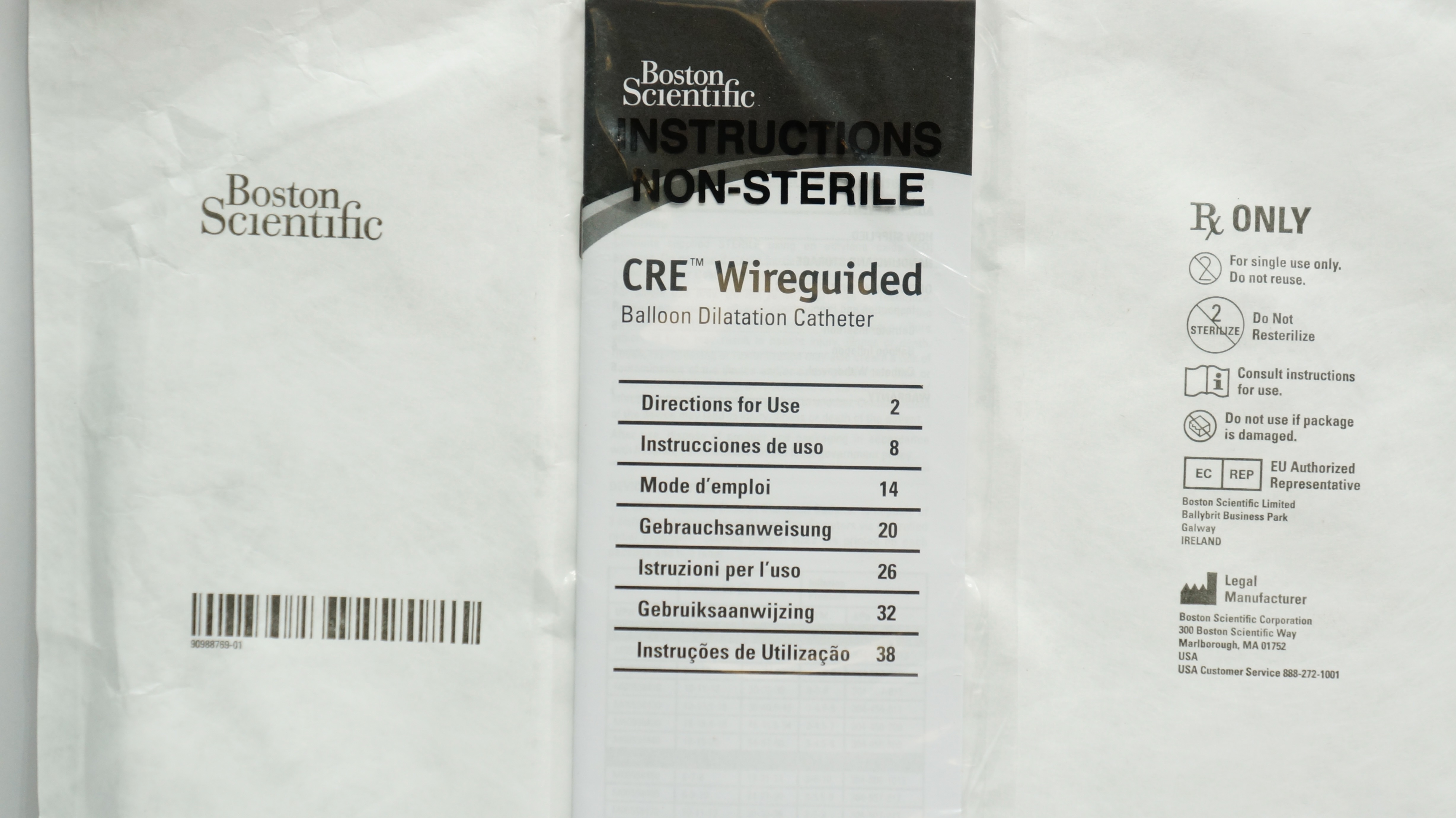 Boston Scientific M00558480 CRE Wireguided Dilatation Cath. 12 x