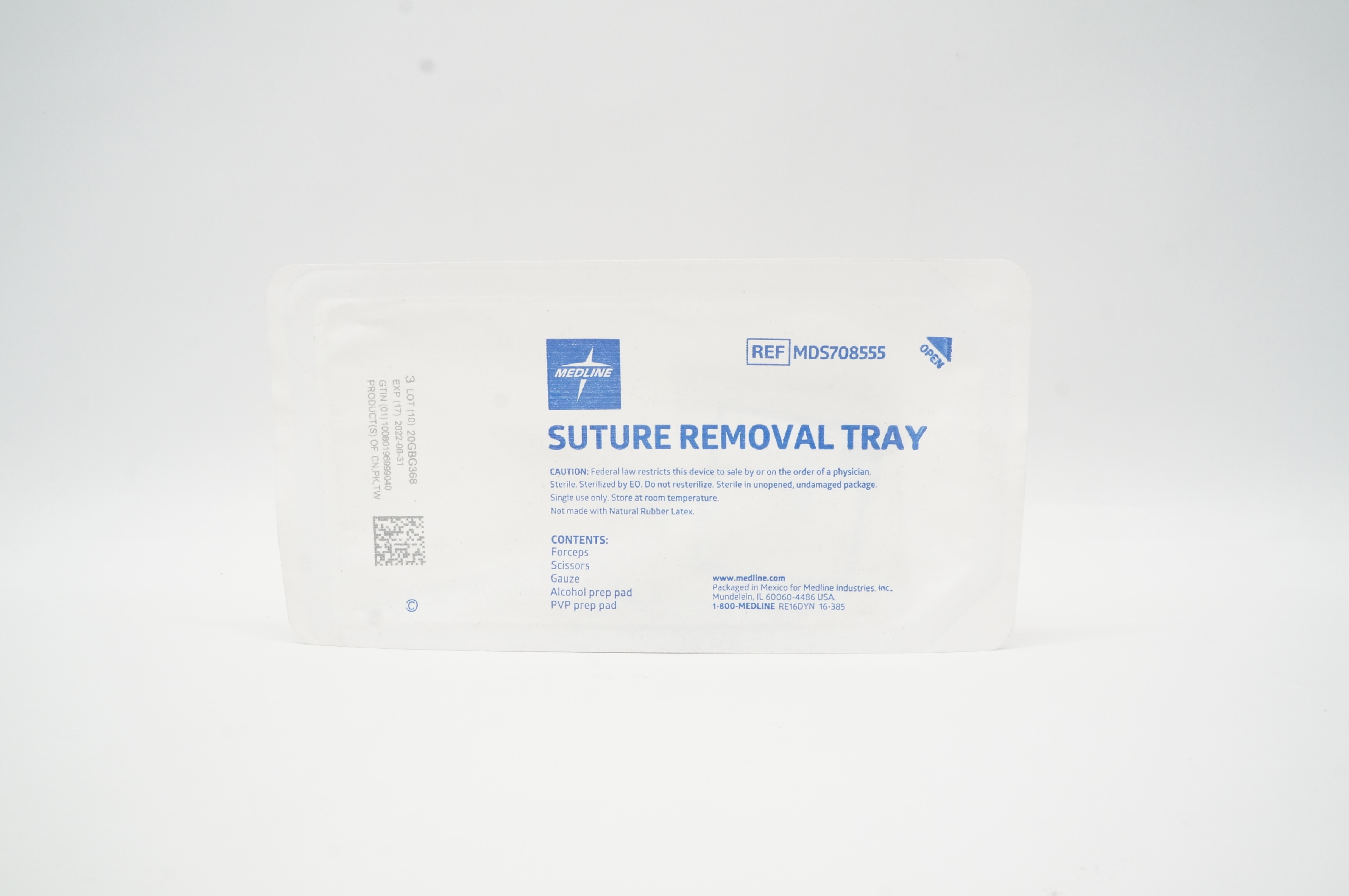 Medline MDS708555 Stre. Removal Tray