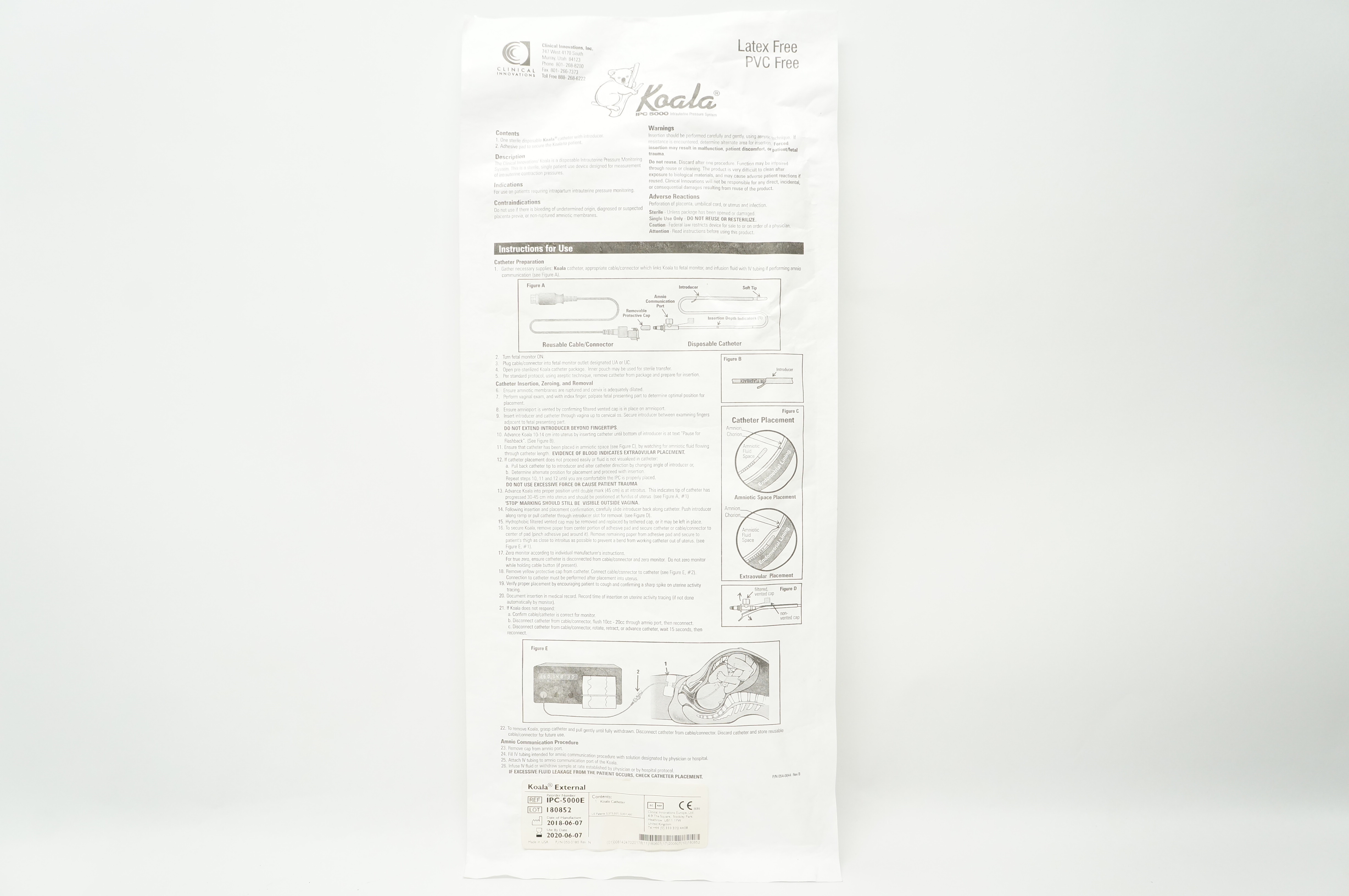 Clinical Innovations IPC-5000E Koala External Cath. (x)