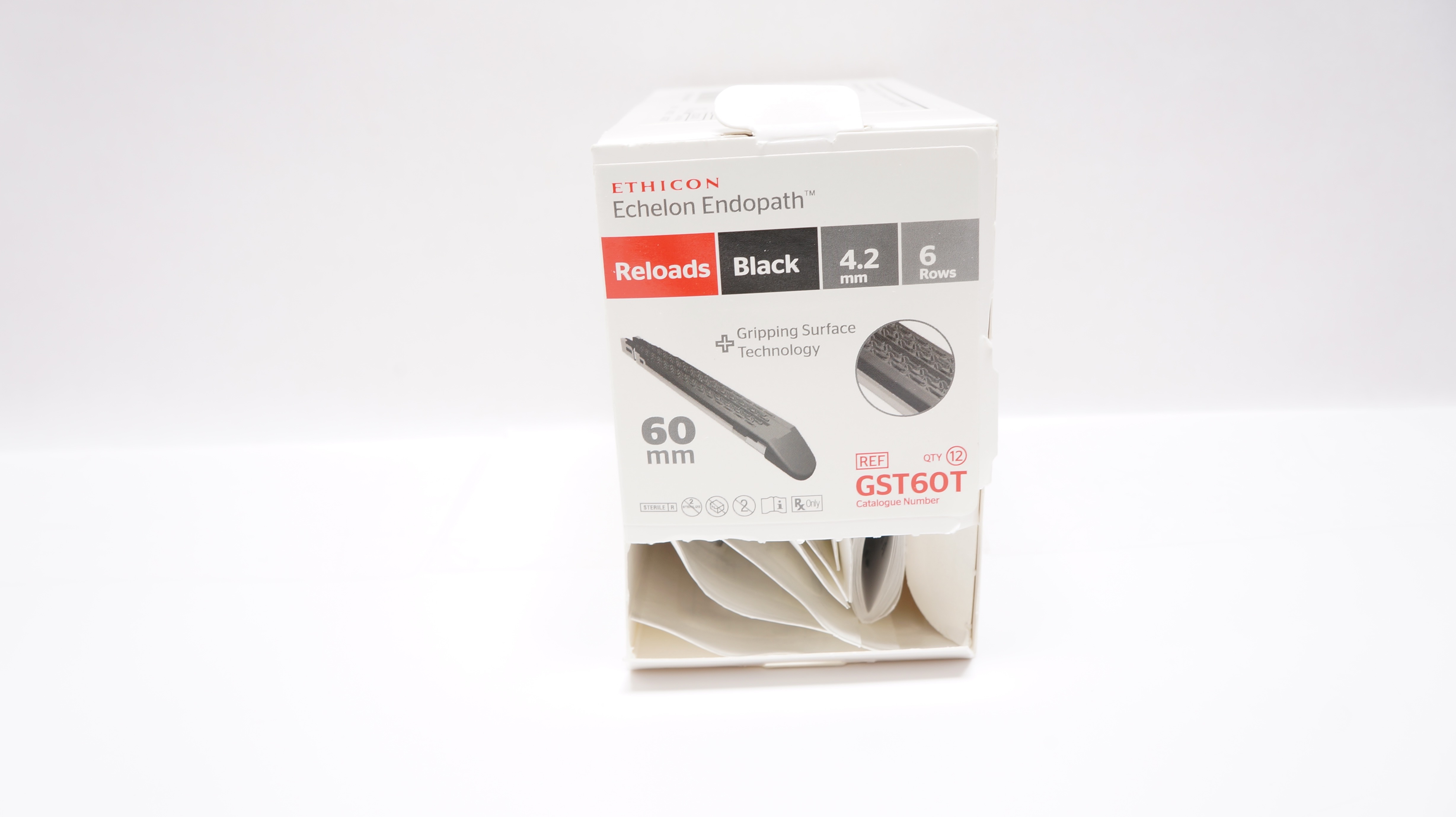 Ethicon GST60T Endopath Echelon Reloads, 60mm x 4.2mm, 6 Rows (x) - Box of 7