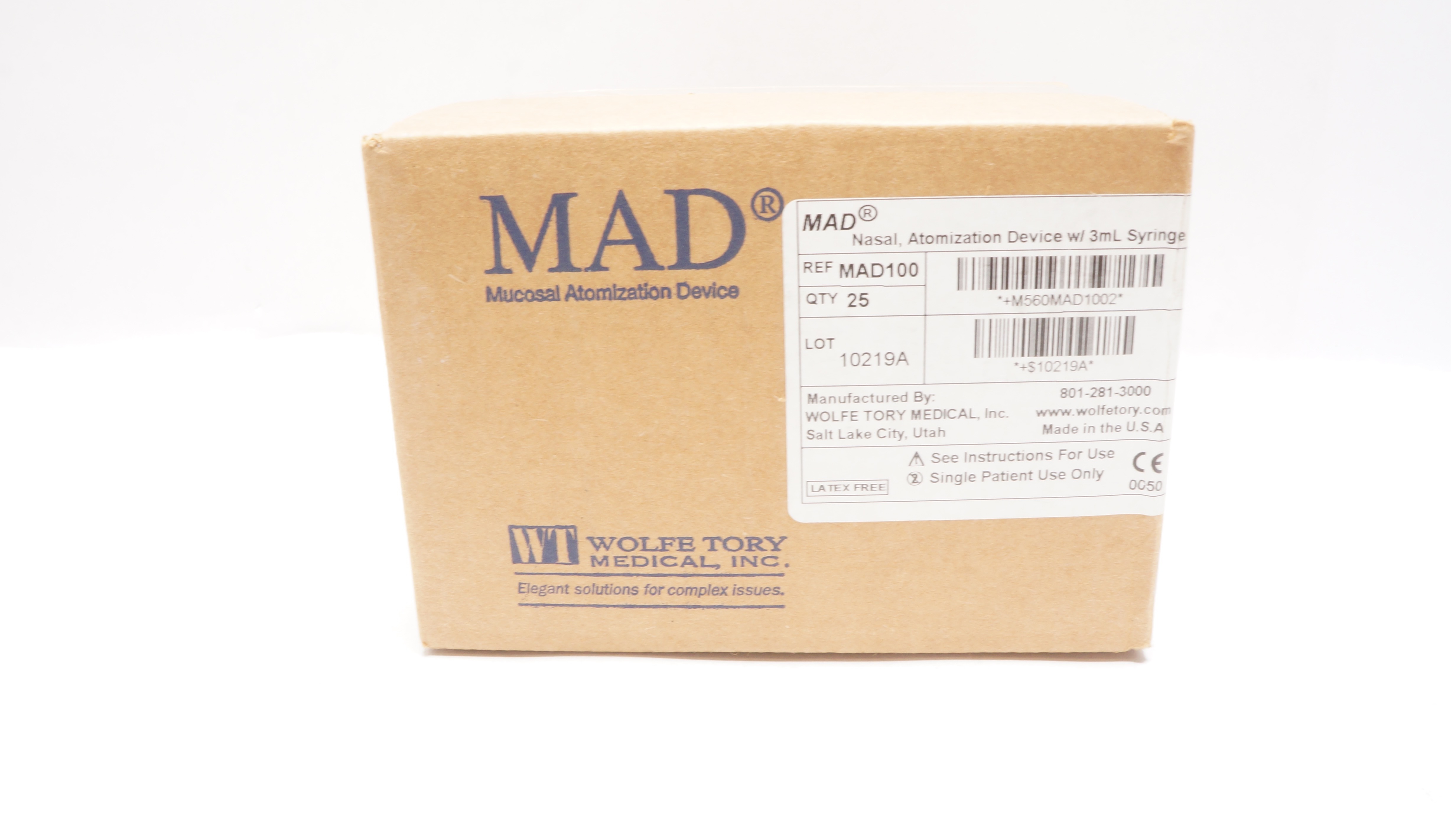 Teleflex MAD100 MAD Nasal Intranasal Mucosal Atomization Device - Case of 25