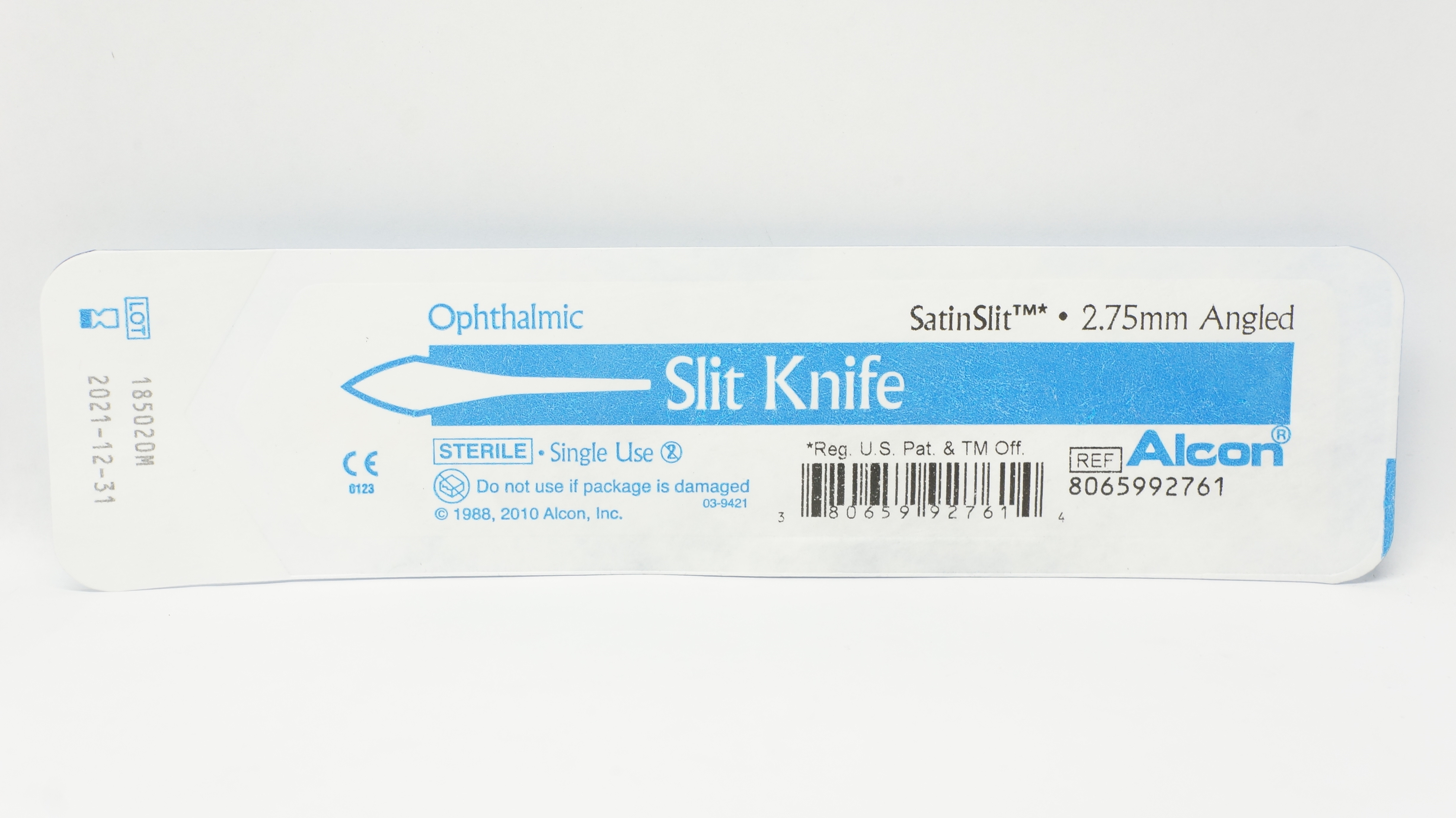 Alcon 8065992761 Ophthalmic Slit Knife 2.75mm Angled (x)