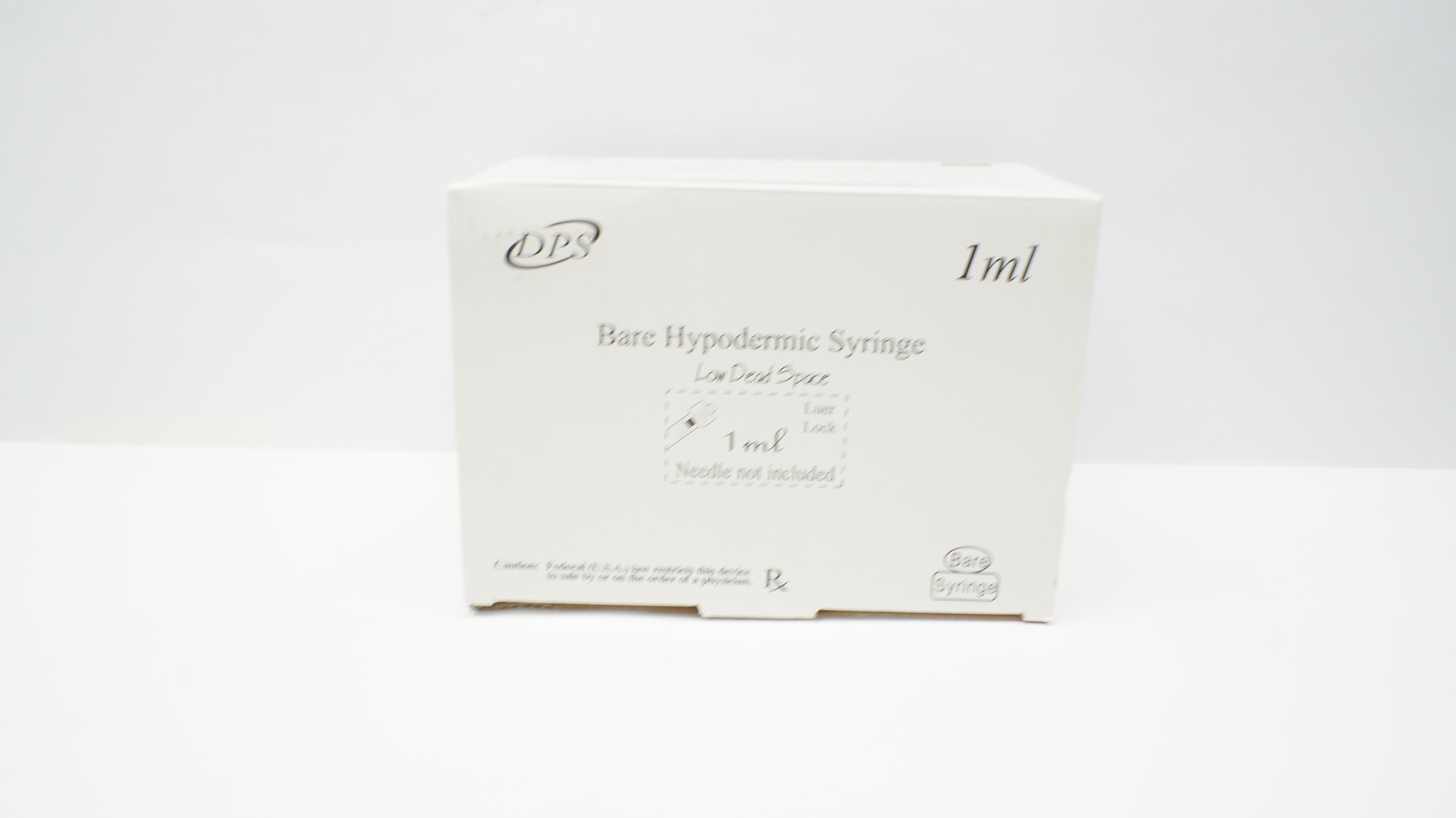 DPS 100000000125 Bare Hypodermic Syringe Luer Lock 1ml - Box of 45