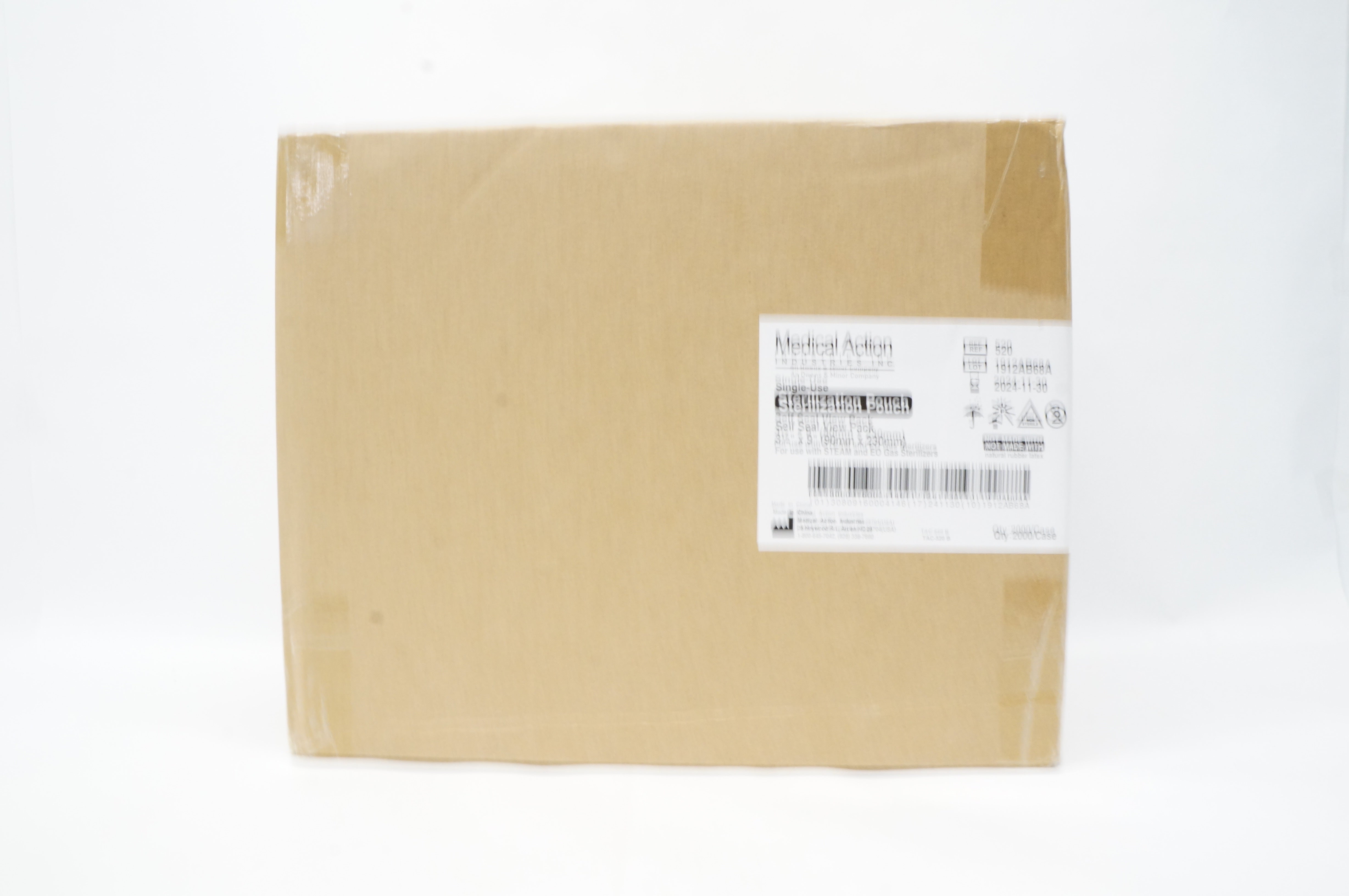 Medical Action 520 Sterilization Pouch 3 1/2 x 9 inch - Case of 2000