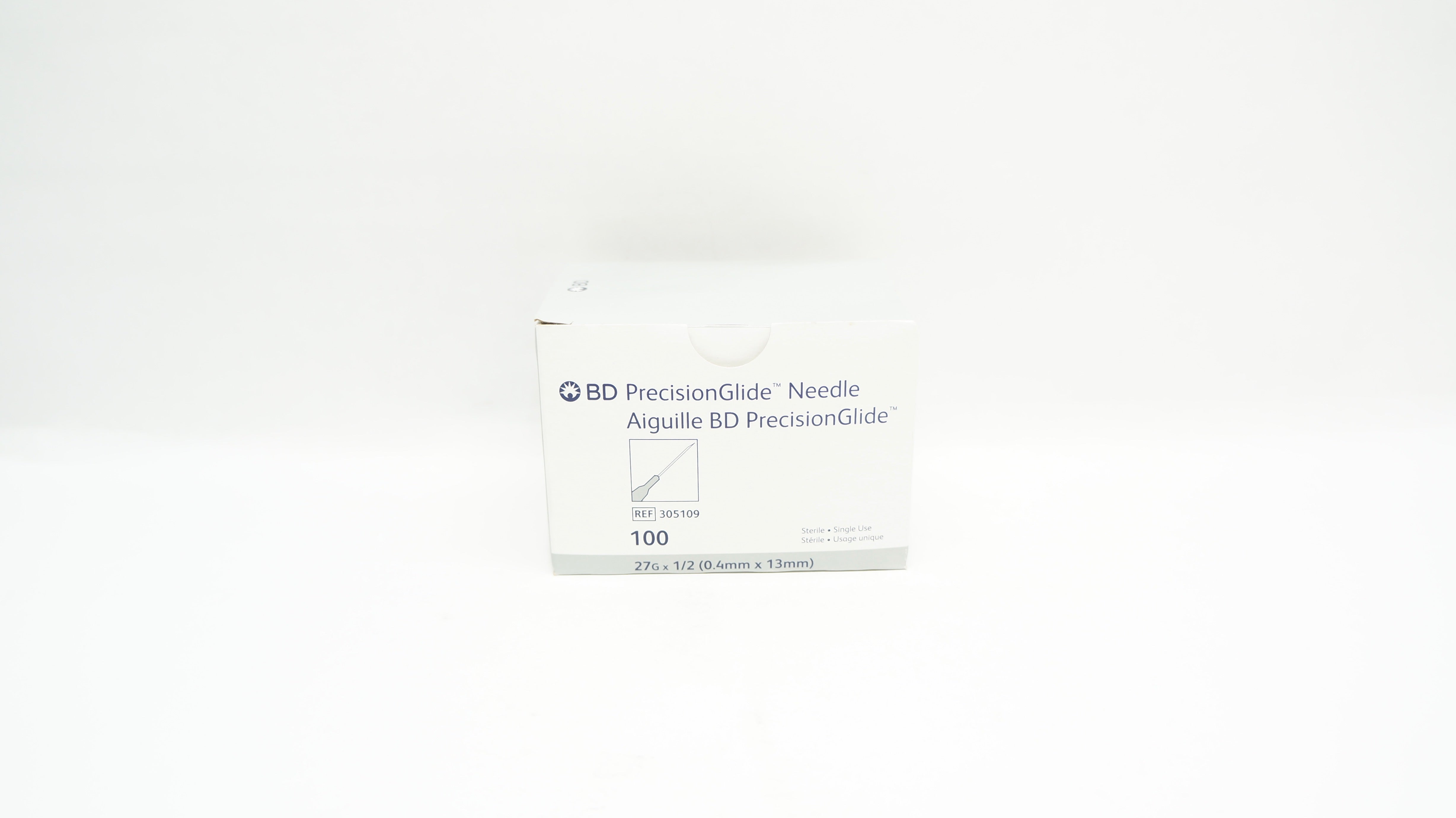 BD 305109 PrecisionGlide Ndle 27G x 1/2 - Box of 100