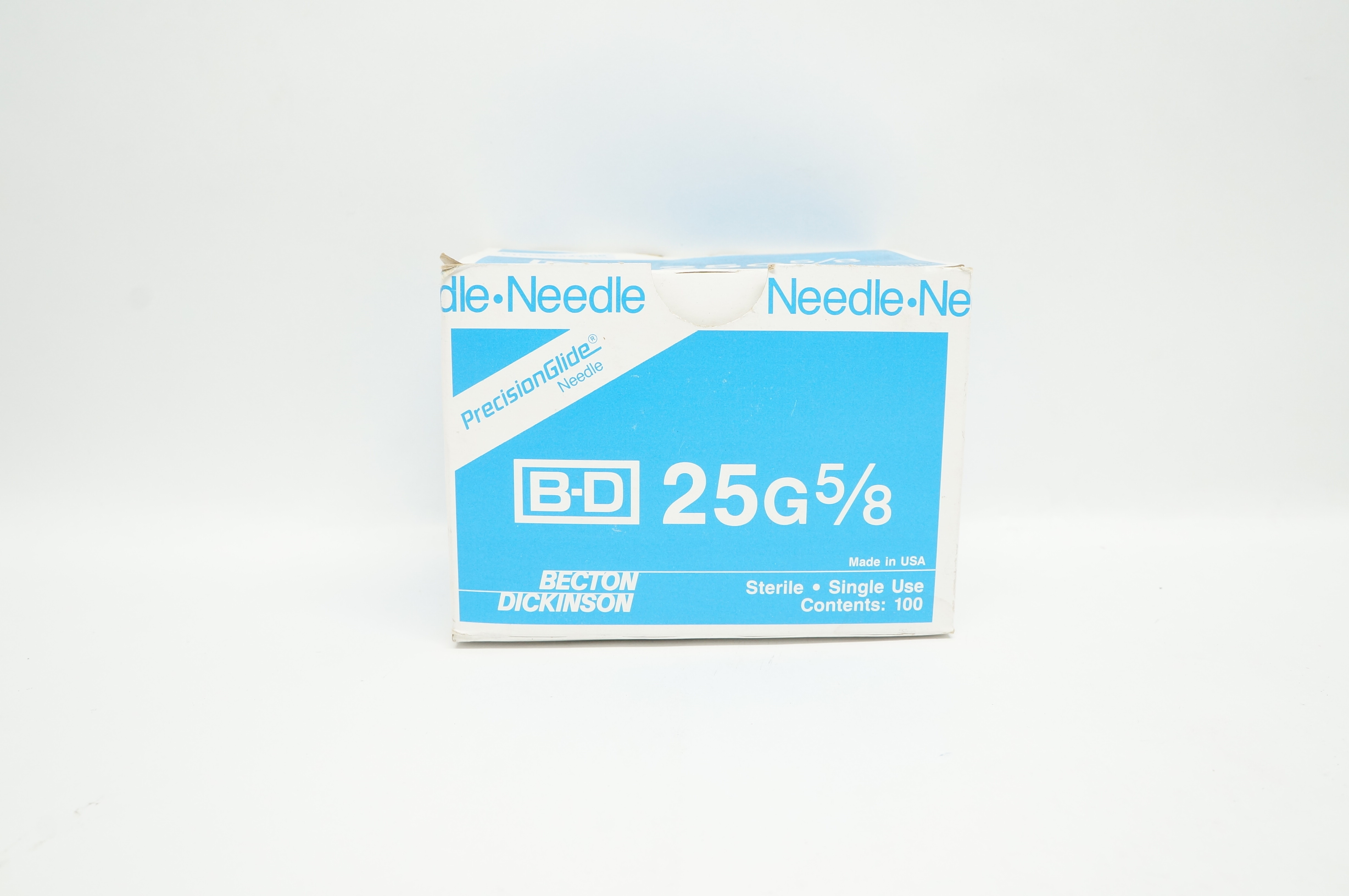 BD 305122 Precision Glide Ndle 25G x 5/8inch - Box of 100