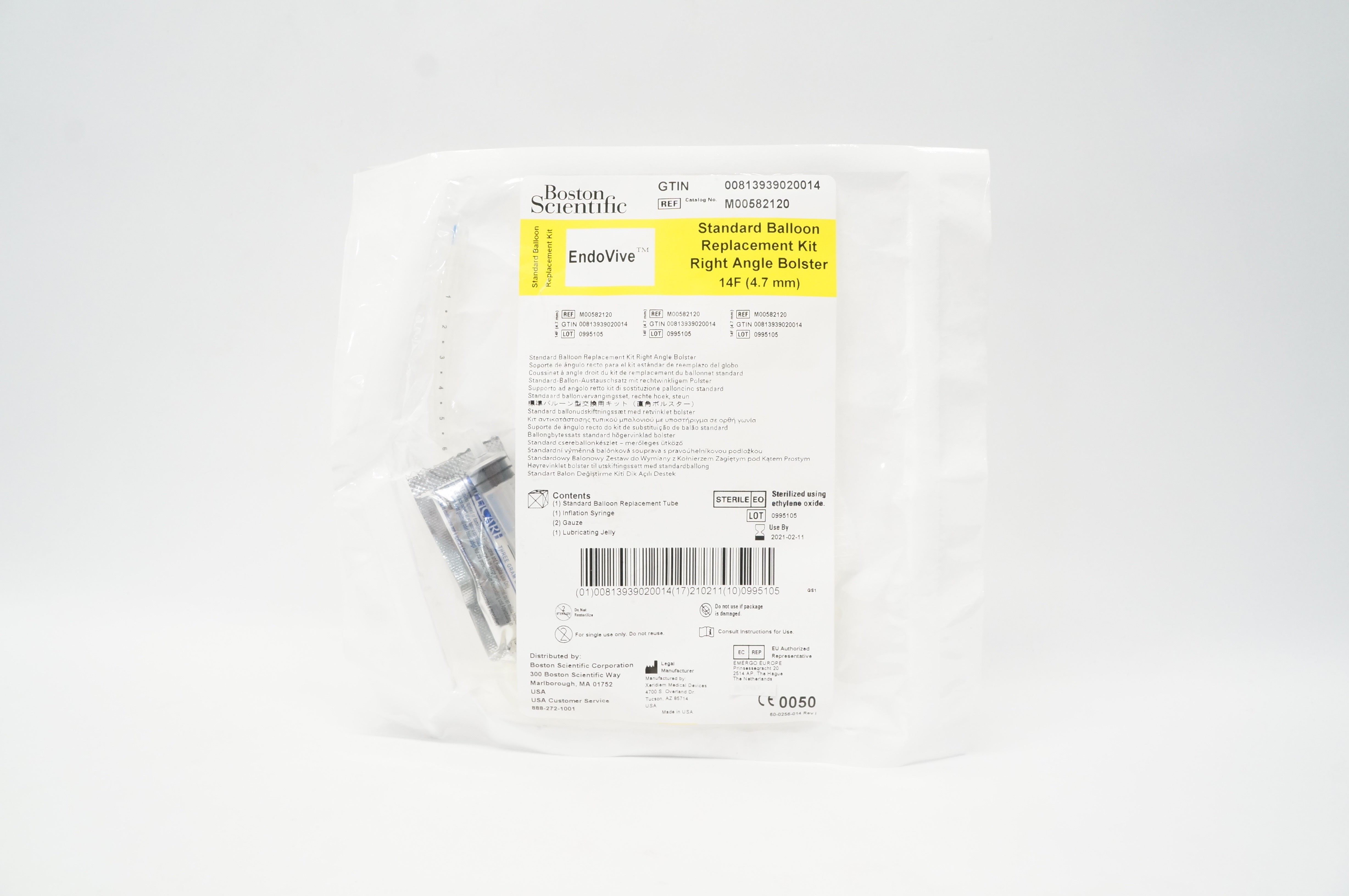Boston Scientific 8212 EndoVive Standard Balloon Replacement Kit 14F (x)