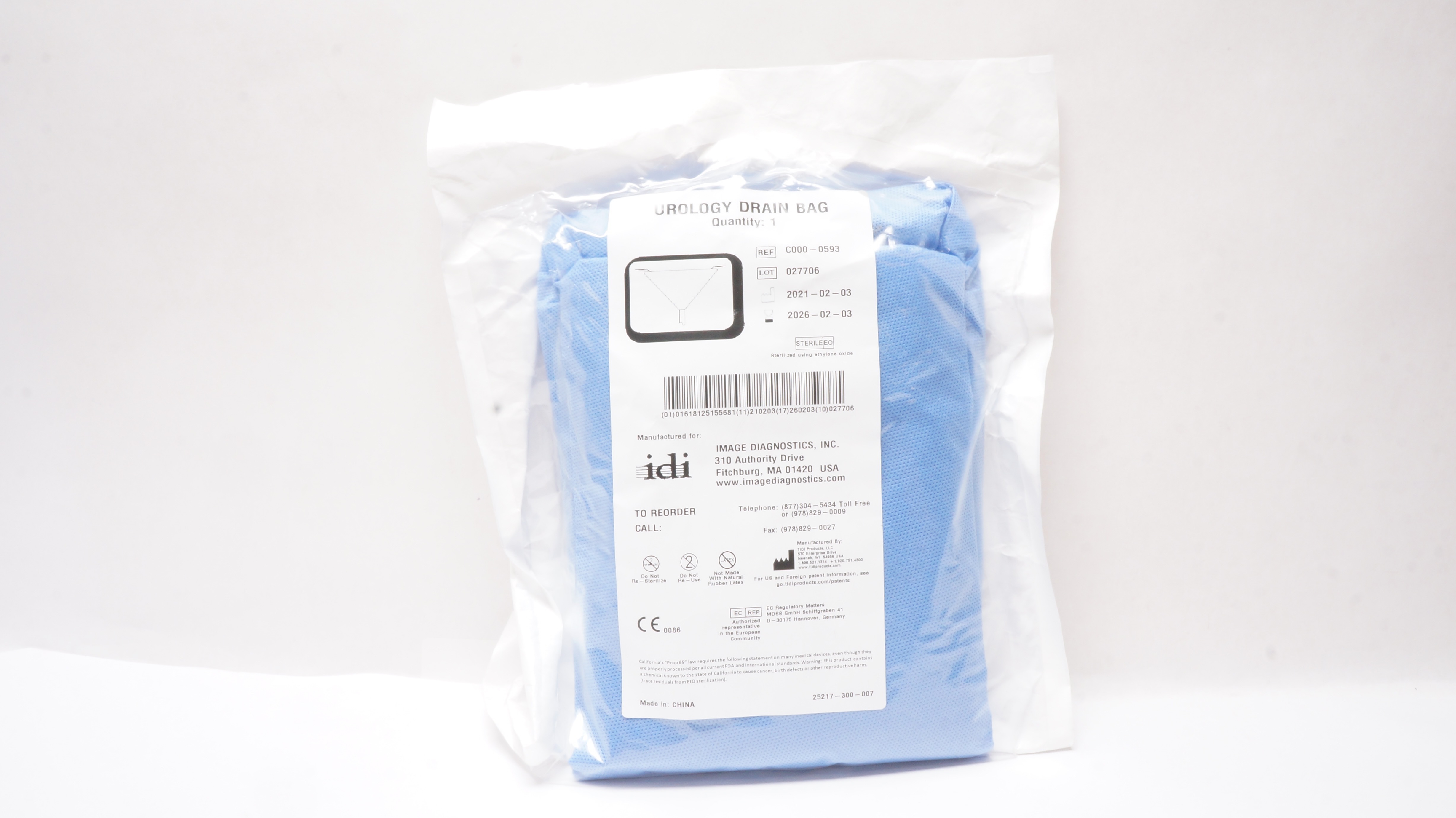 TIDI Products C000-0593 Urology Drain Bag