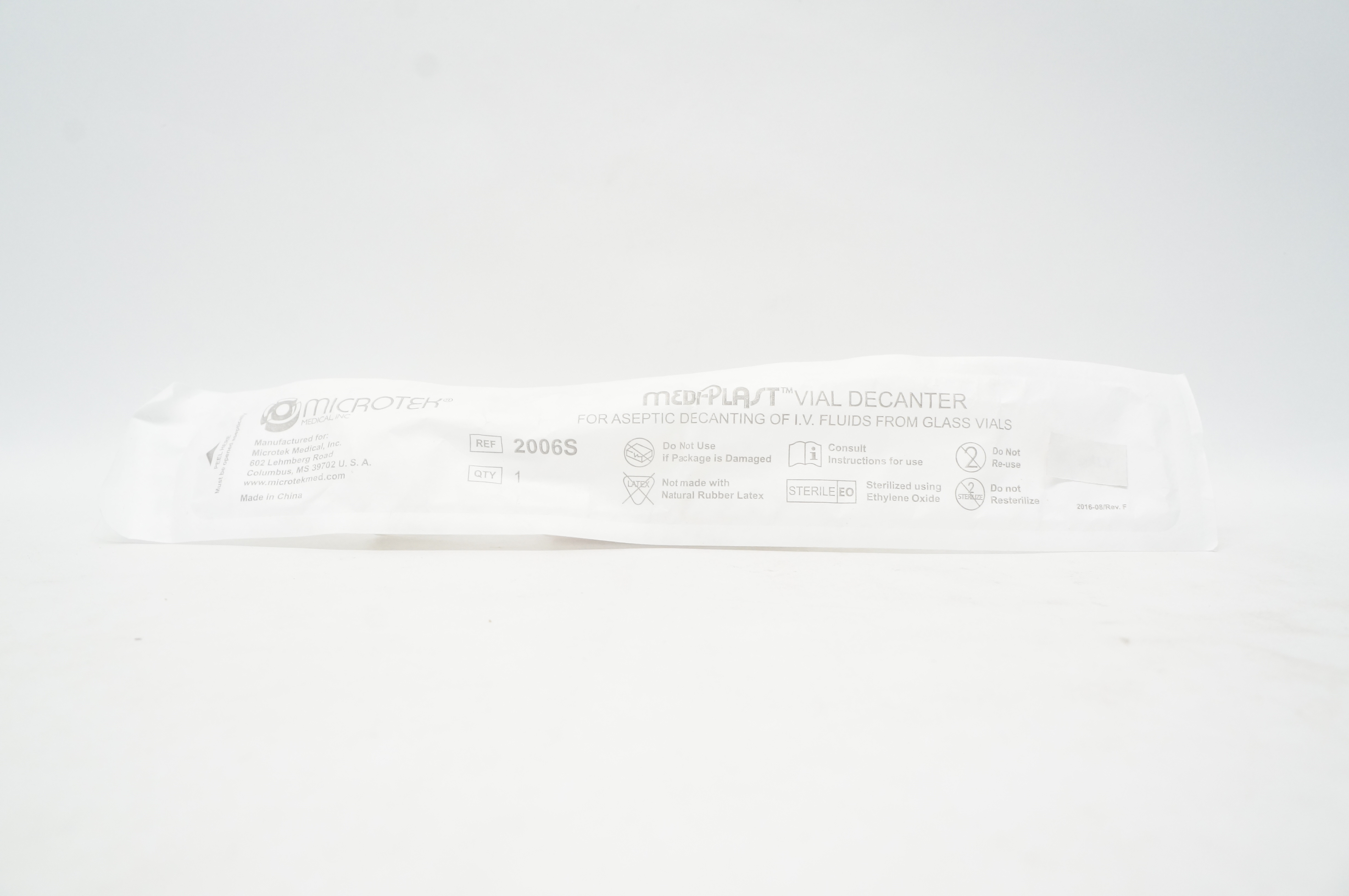 Microtek 2006S MEDI-PLAST Vial Decanter