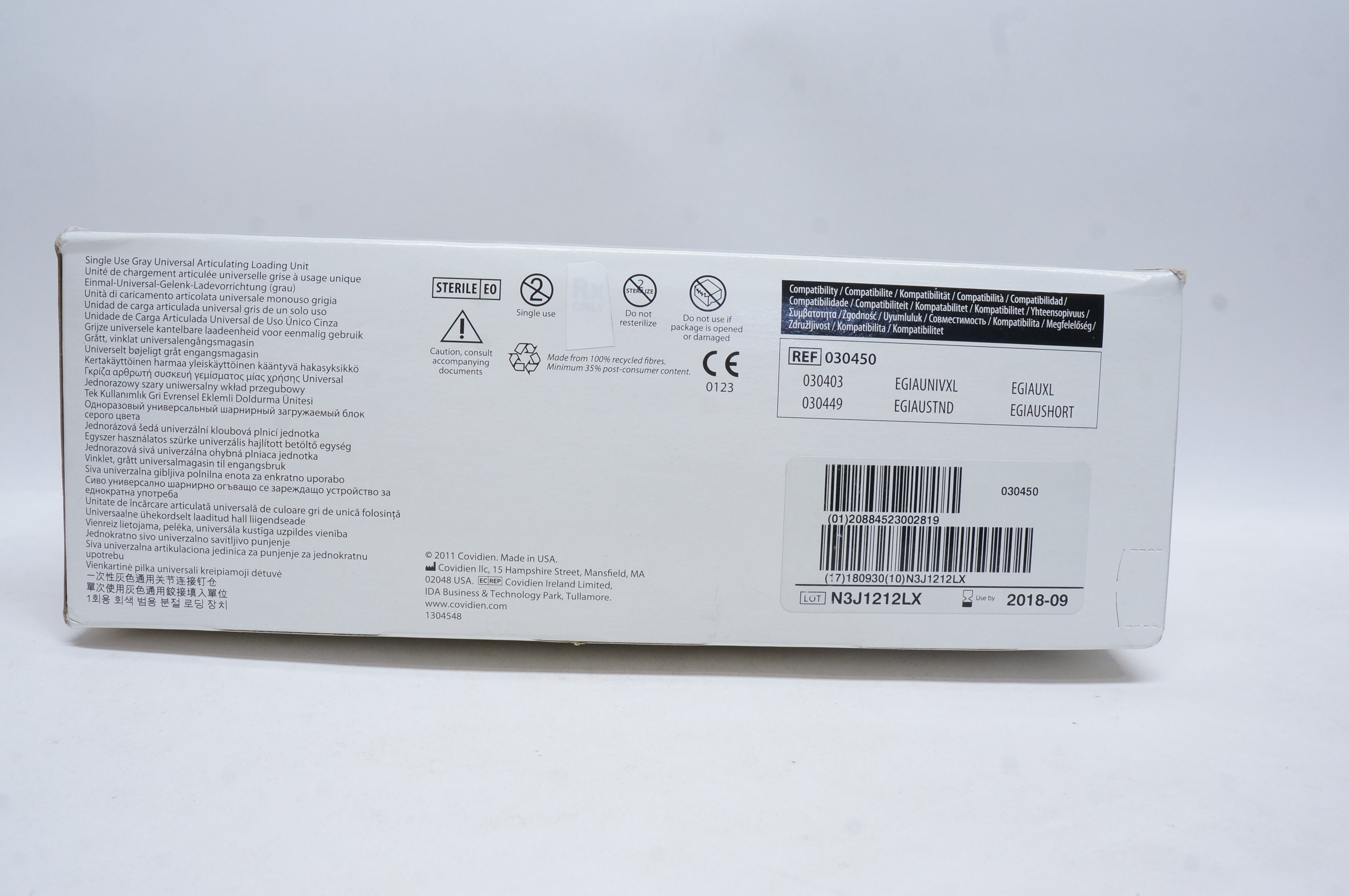 Covidien 030450 Endo GIA Gray Universal Articulating 30mm - 2.0mm