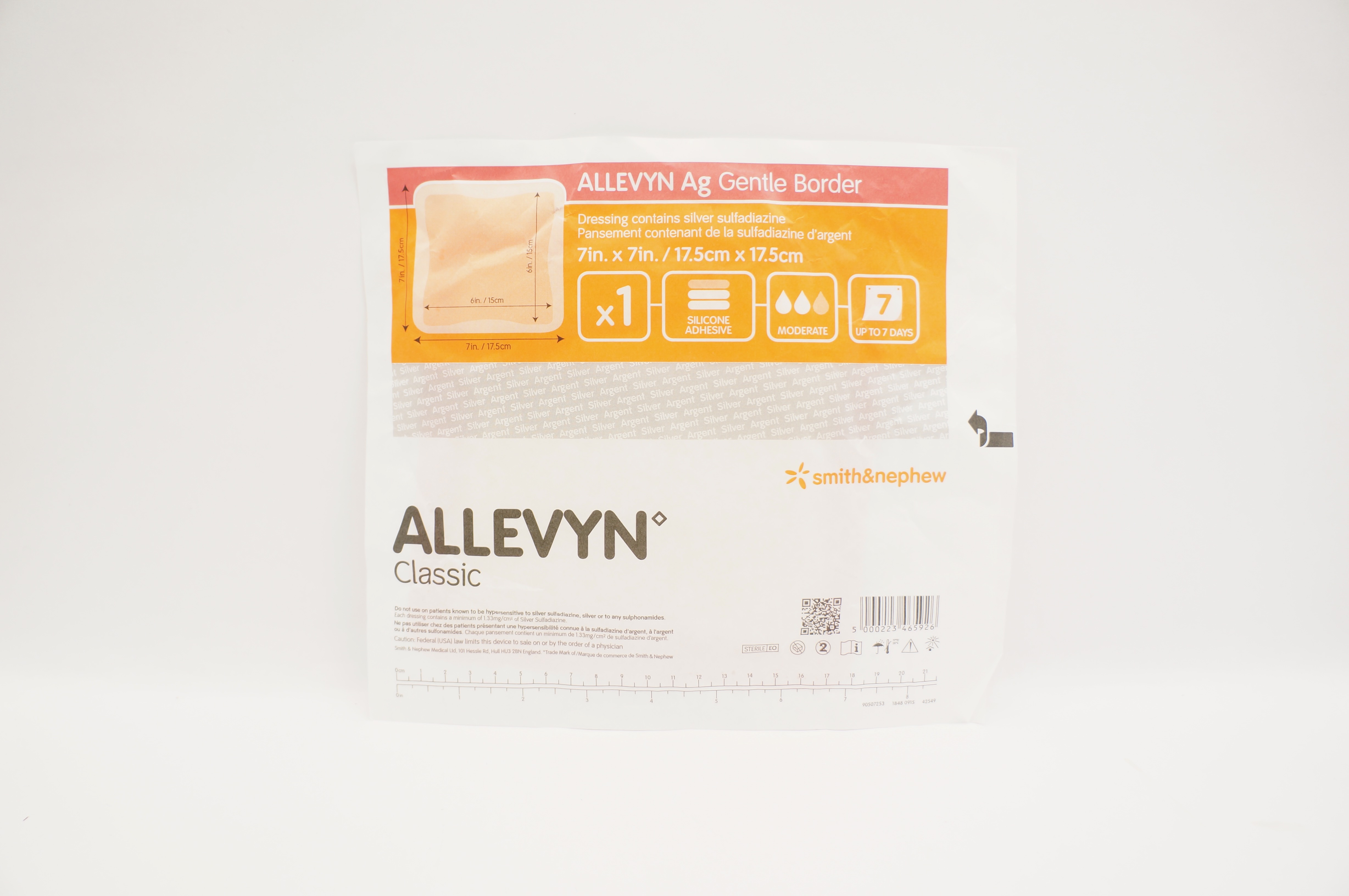Smith&Nephew 66800454 Allevyn Classic Dressing 7 inch x 7 inch