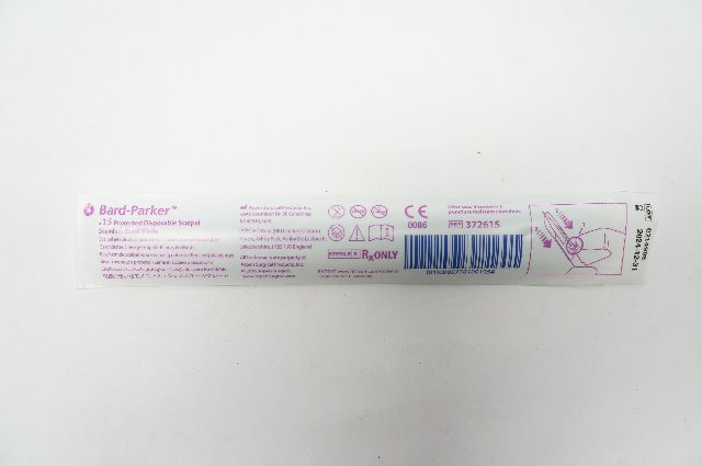 Aspen 372615 Bard-Parker Protected Disposable Scalpel Stainless Steel Blade #15
