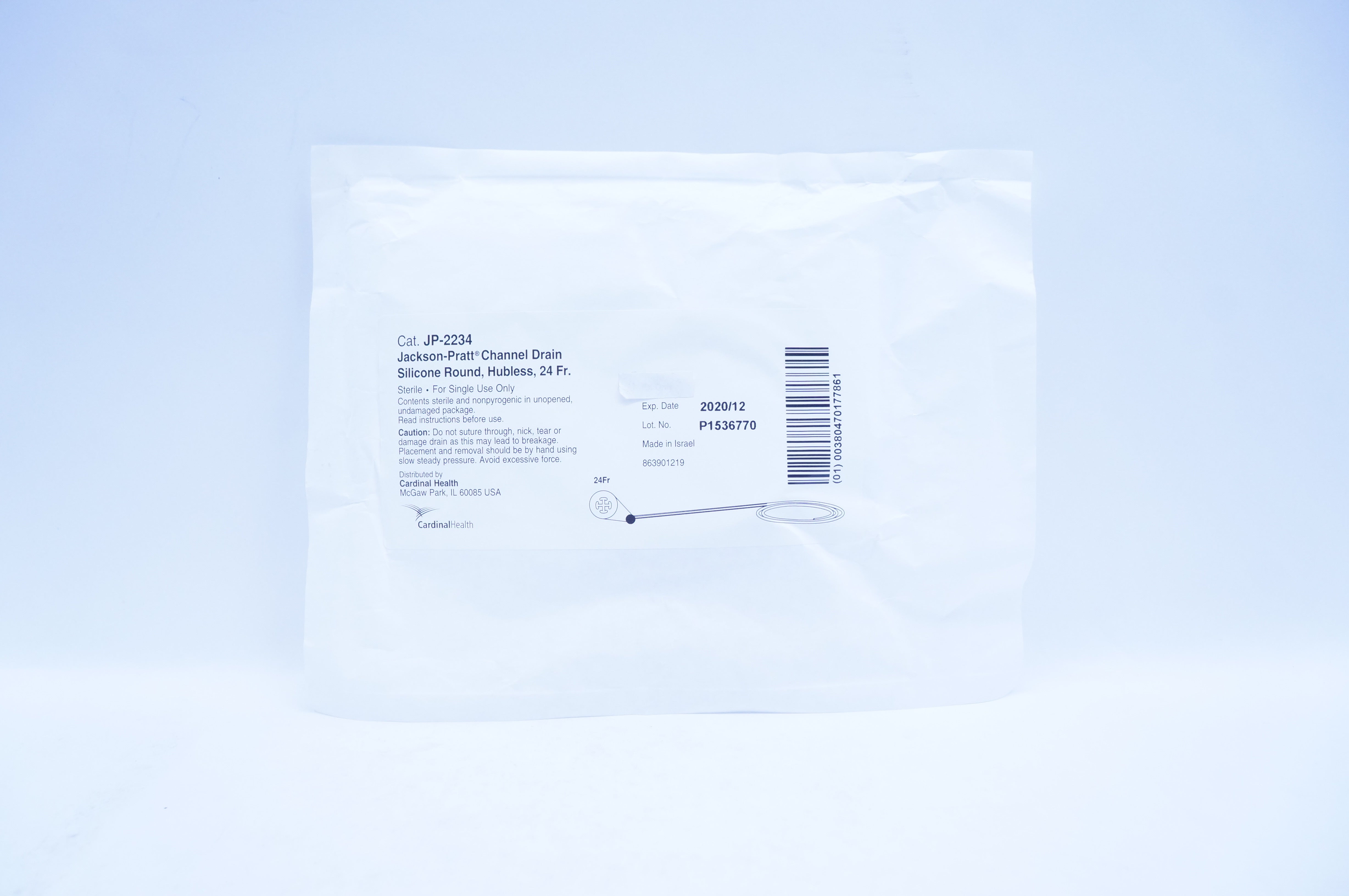 Cardinal Health JP-2234 Jackson-Pratt Channel Drain, 24 Fr (x)