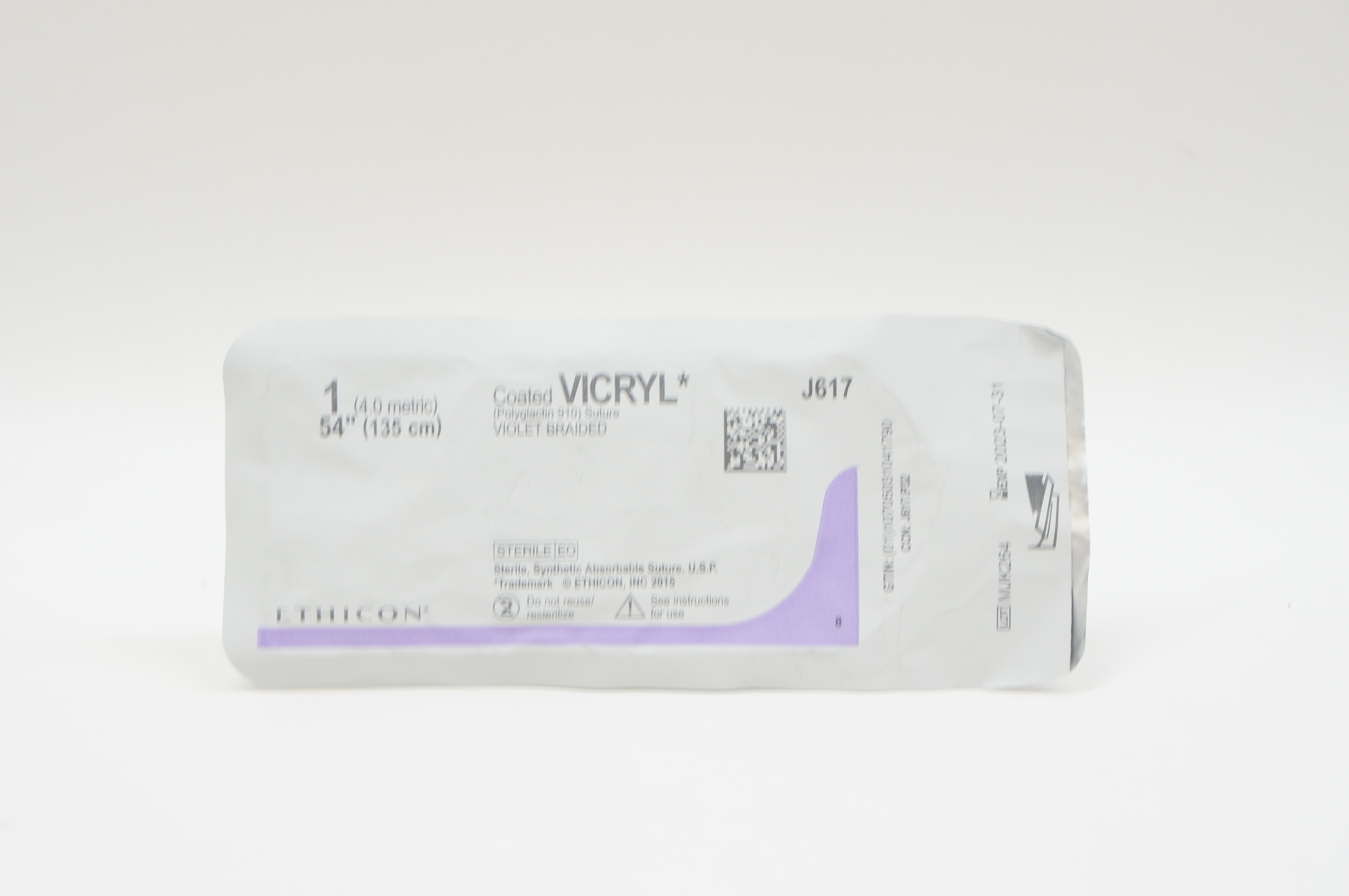 Ethicon J617 1 VICRYL, Violet Braided, 54inch