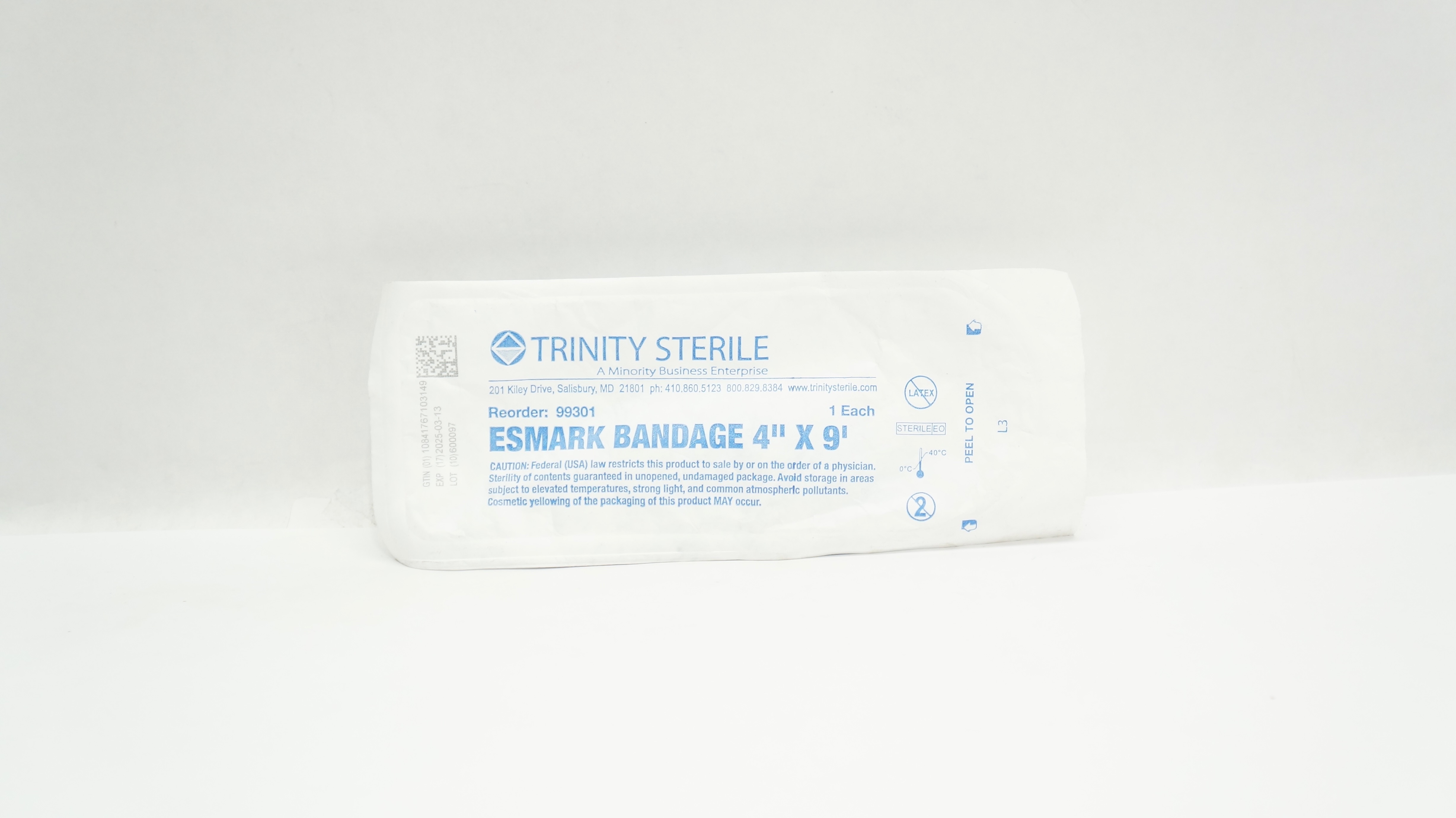 Trinity 99301 Esmark Sterile Bandage 4inch x 9Ft.