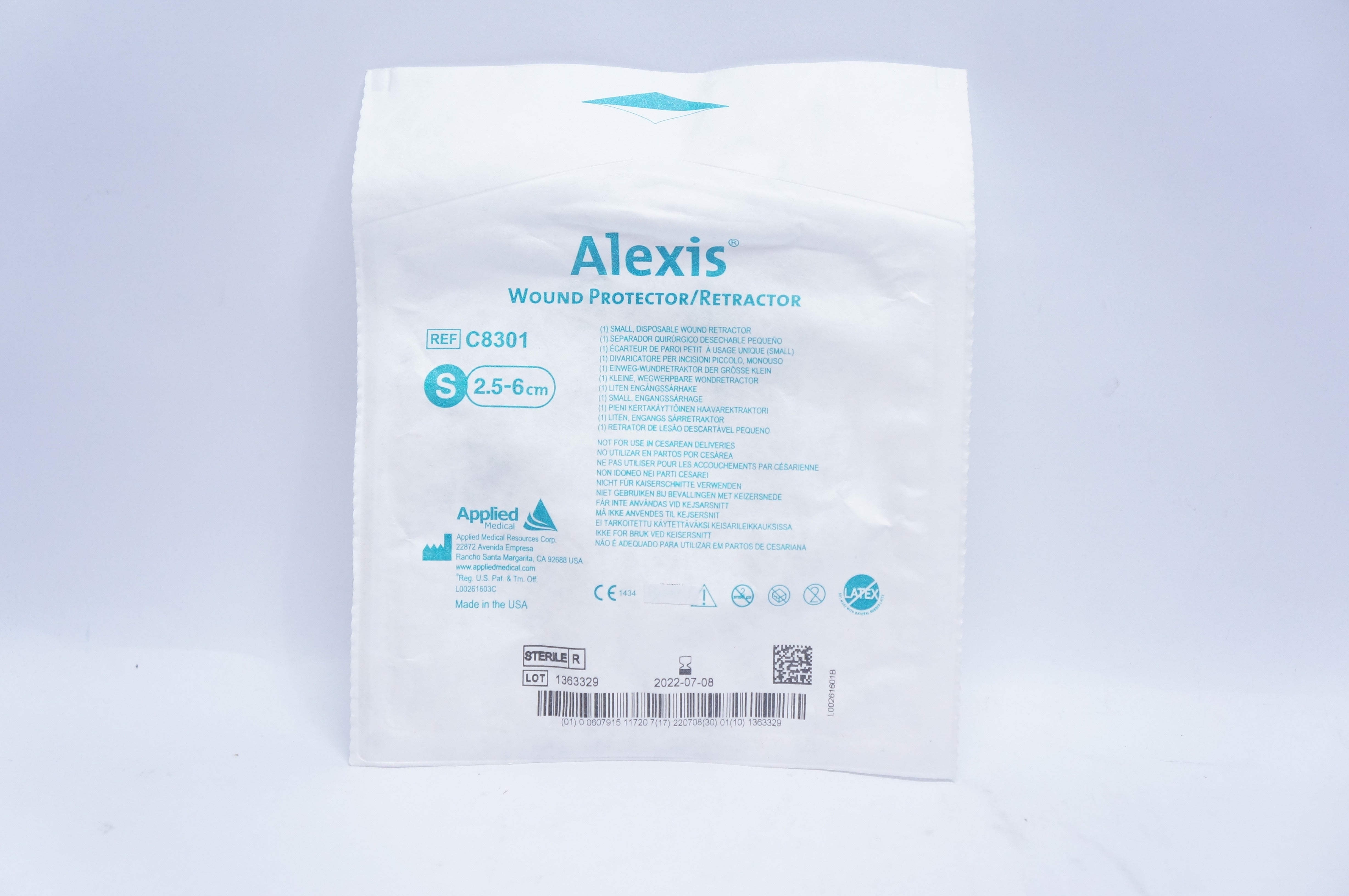 Applied Medical C8301 Alexis Wound Protector/Retractor S 2.5-6cm
