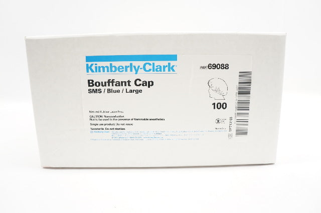 Kimberly-Clark 69088 Bouffant Cap SMS / Blue / Large - Box of 100