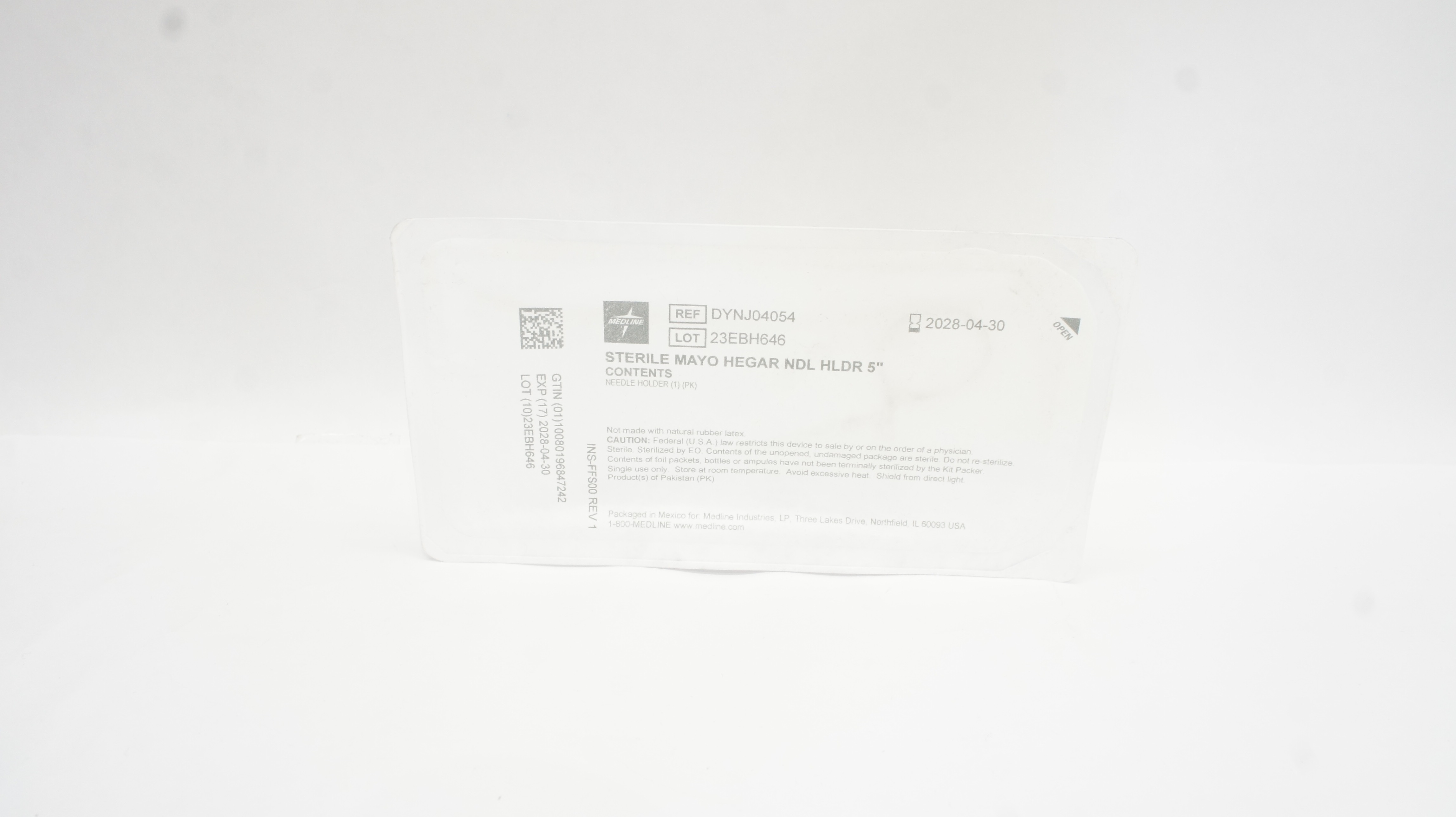 Medline DYNJ04054 Sterile Mayo Hegar NDL HLDR 5inch