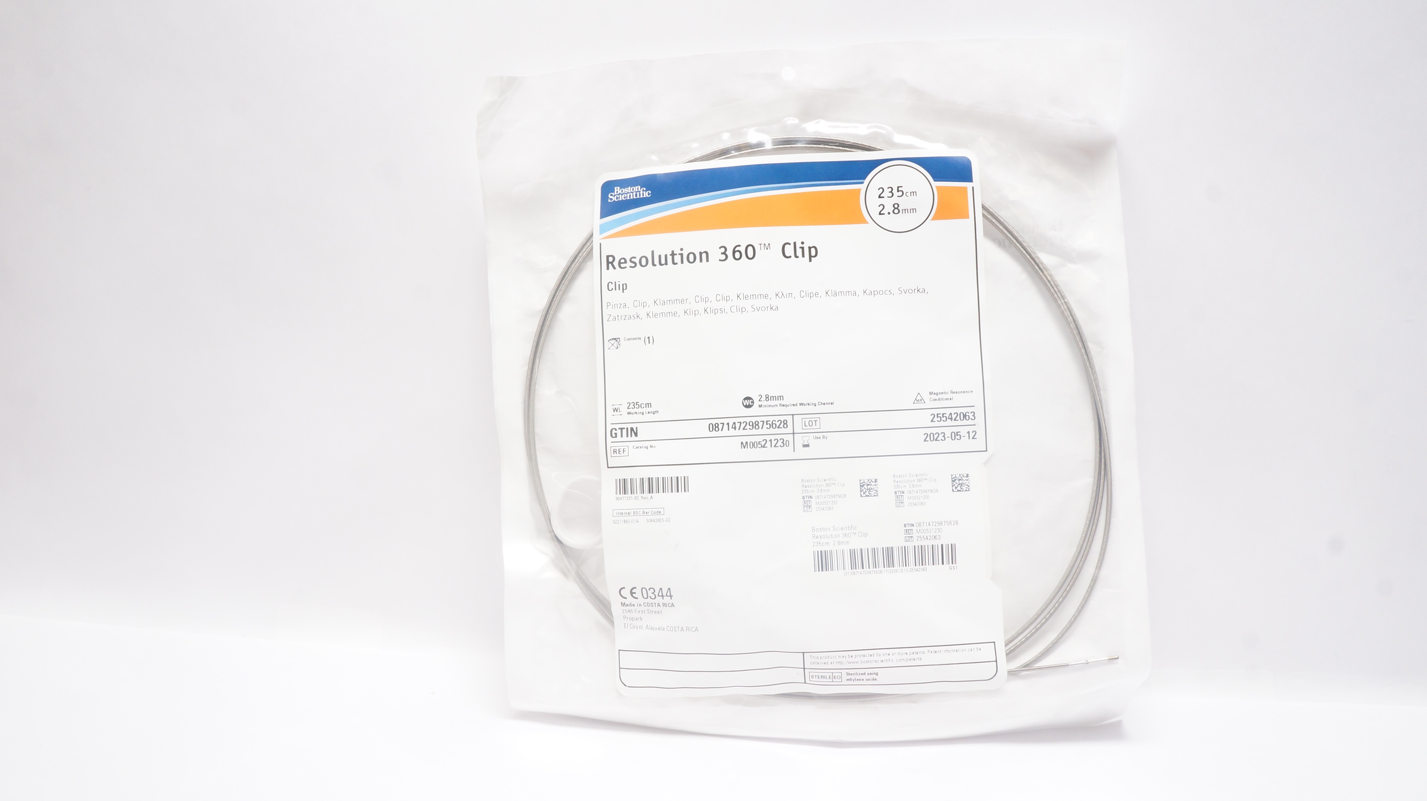 Boston Scientific M00521230 Resolution 360 Clip 235cm x 2.8mm (x)