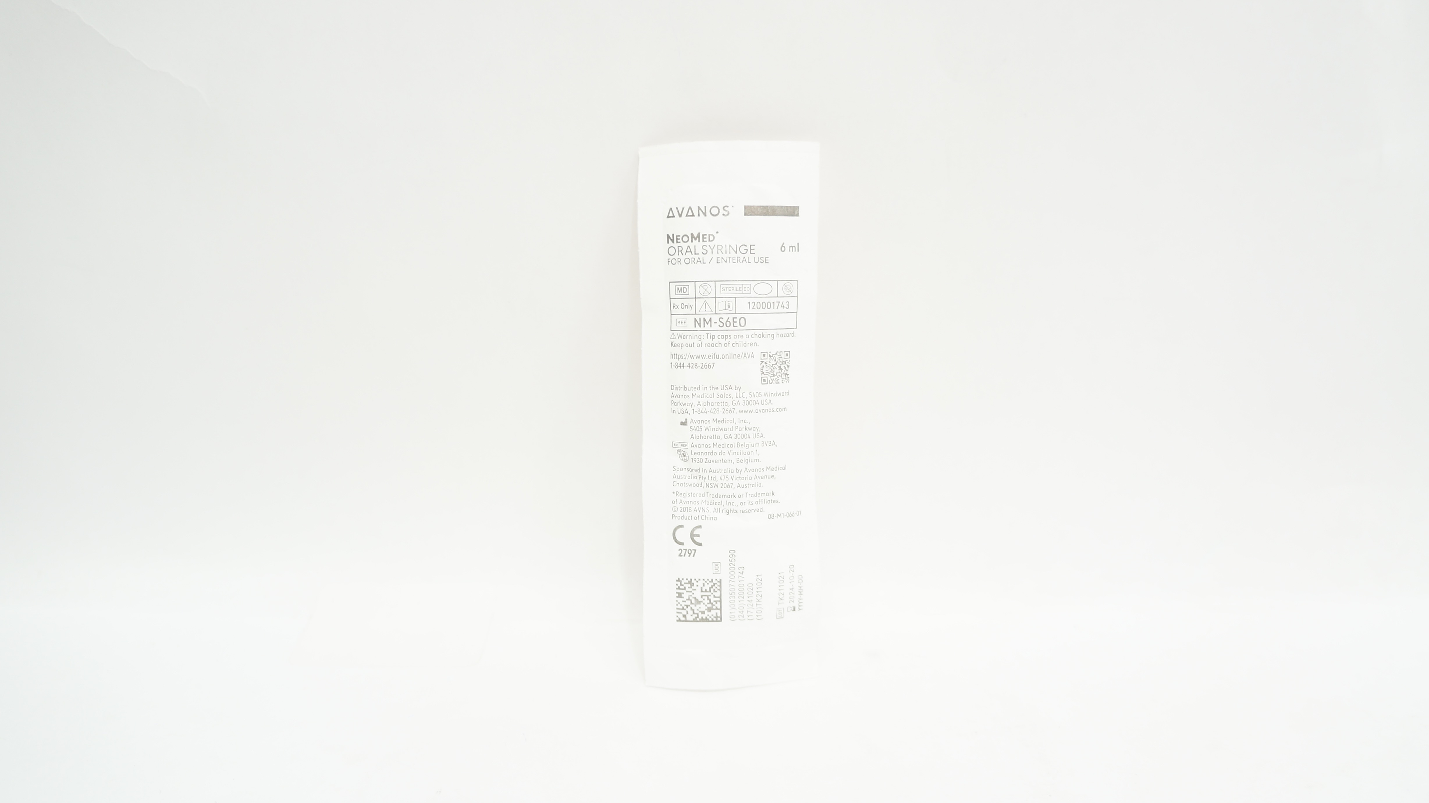 NeoMed NM-S6EO Oral Syringe for Oral/Enteral 6mL