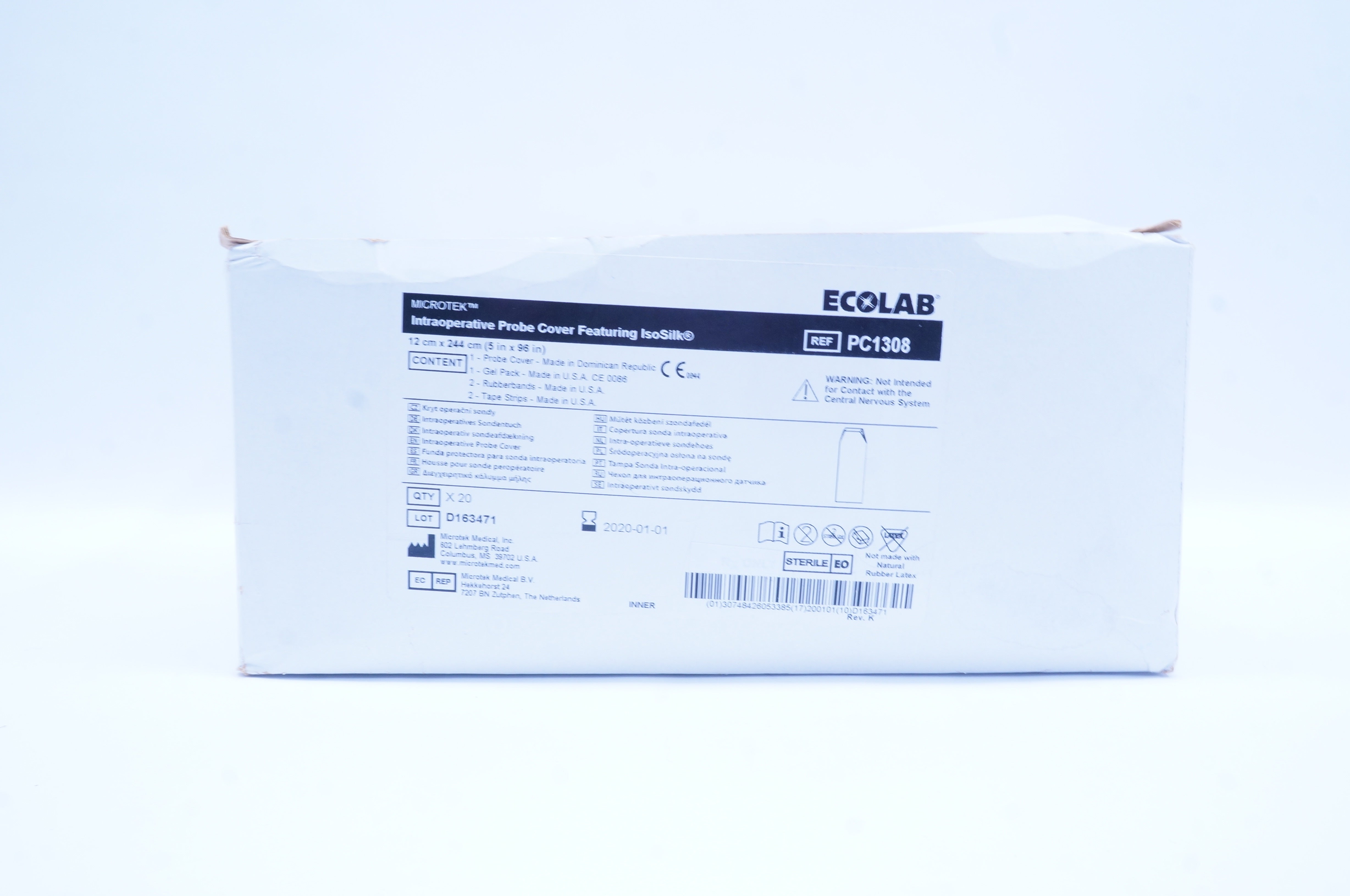 Microtek PC1308 Ecolab Intraoperative Probe Cover 5 x 96 inch (x) - Box of 15