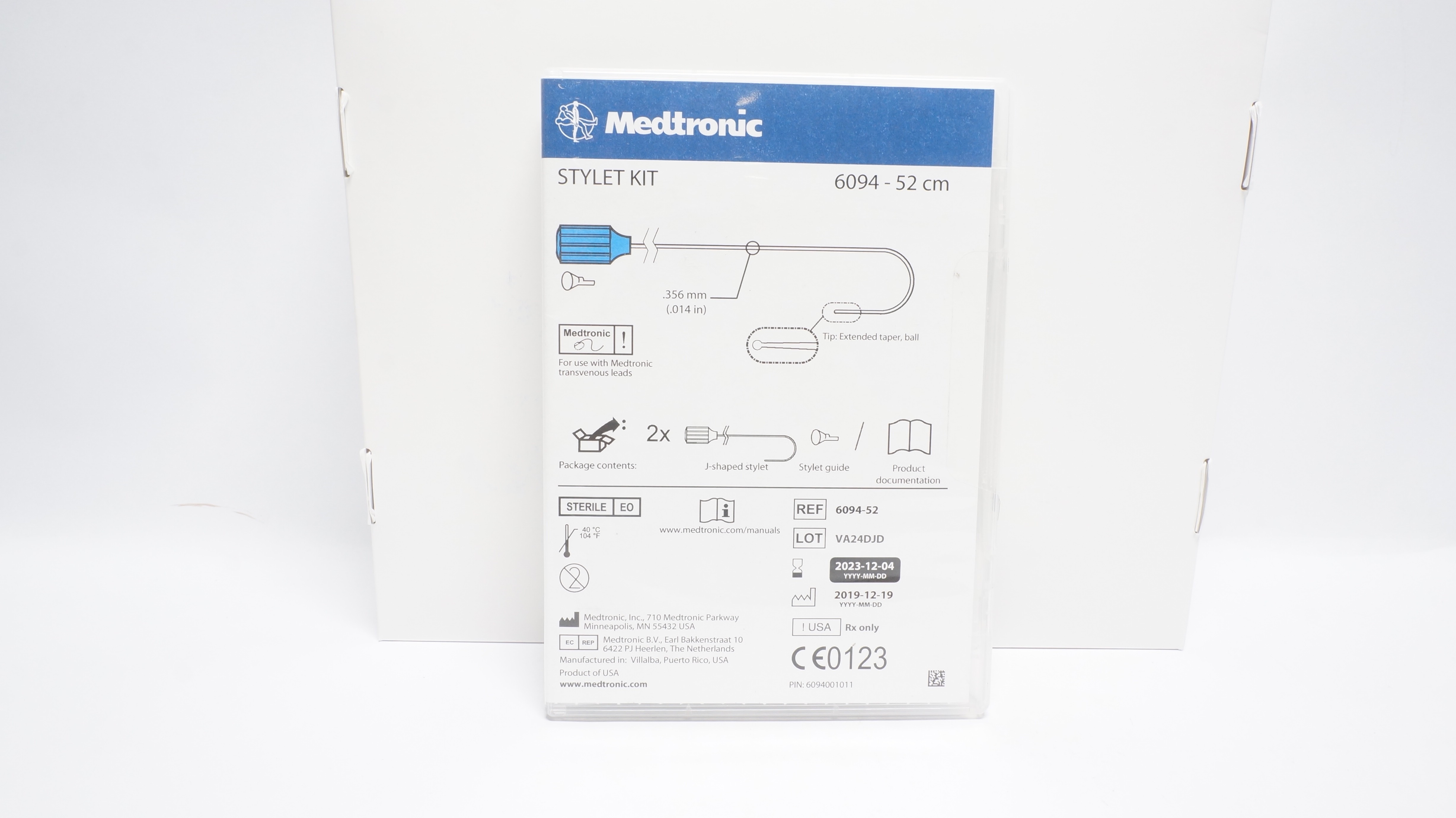 Medtronic 6094-52 Stylet Kit .014In - Pack of 2 (x)