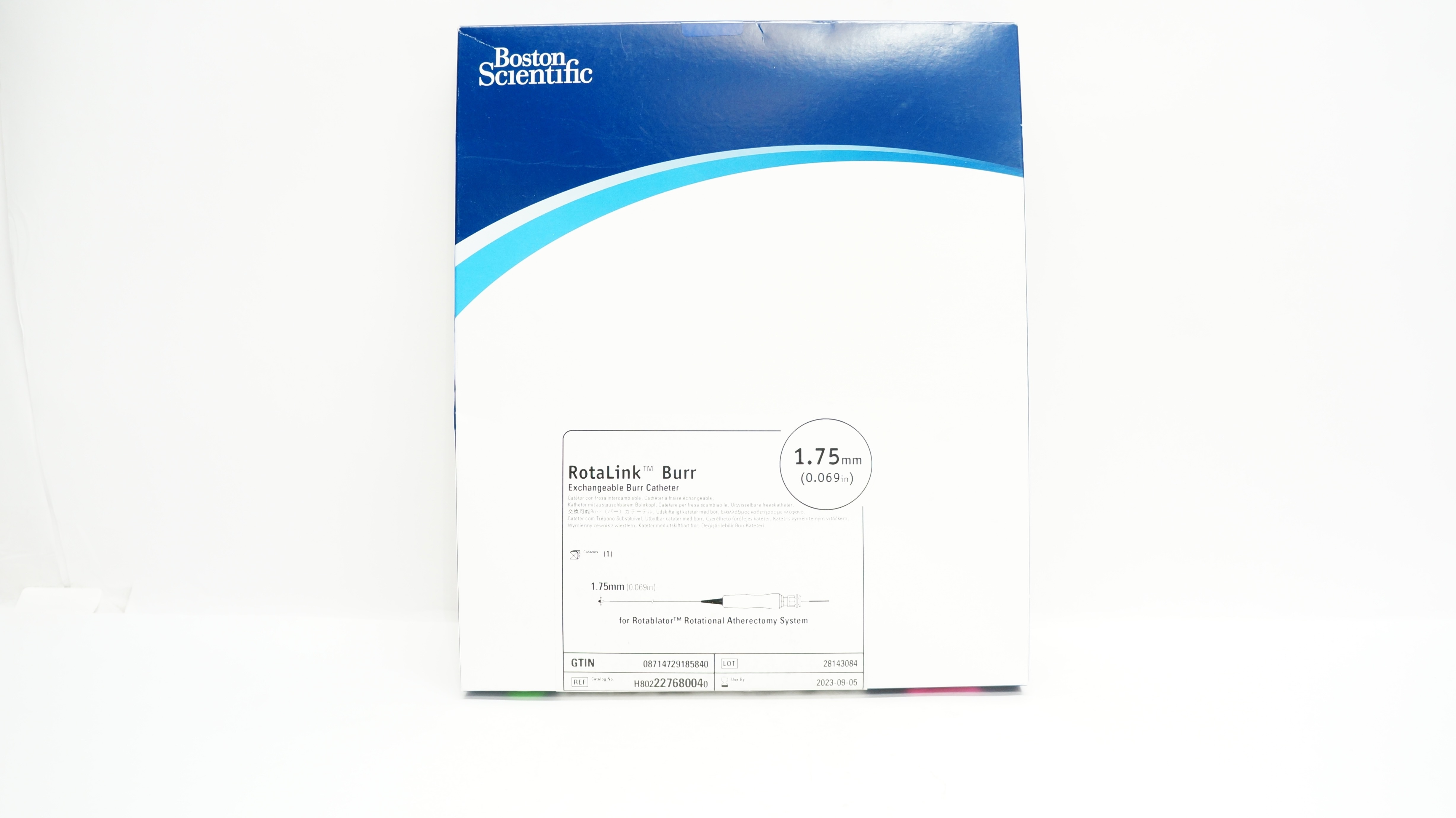 Boston Scientific H802227680040 Rotalink Burr Exchangeable Cath. 0.069in. (x)